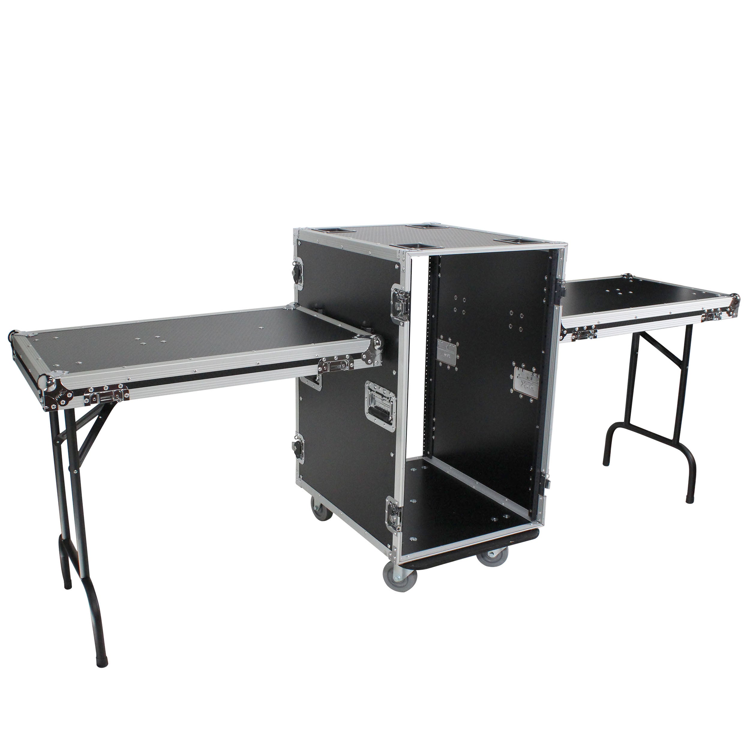 ProX 18U Space Amp Rack Mount ATA Flight Case 24 Inch Depth W-Casters