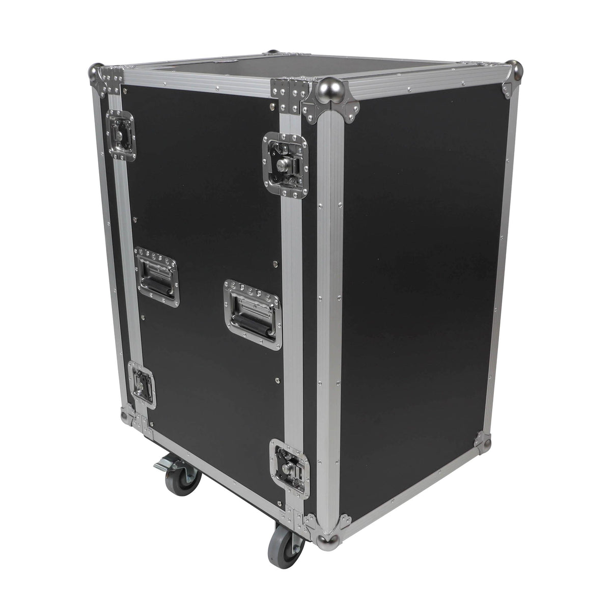 ProX 18U Space Amp Rack Mount ATA Flight Case 19 Inch Depth W-Casters.