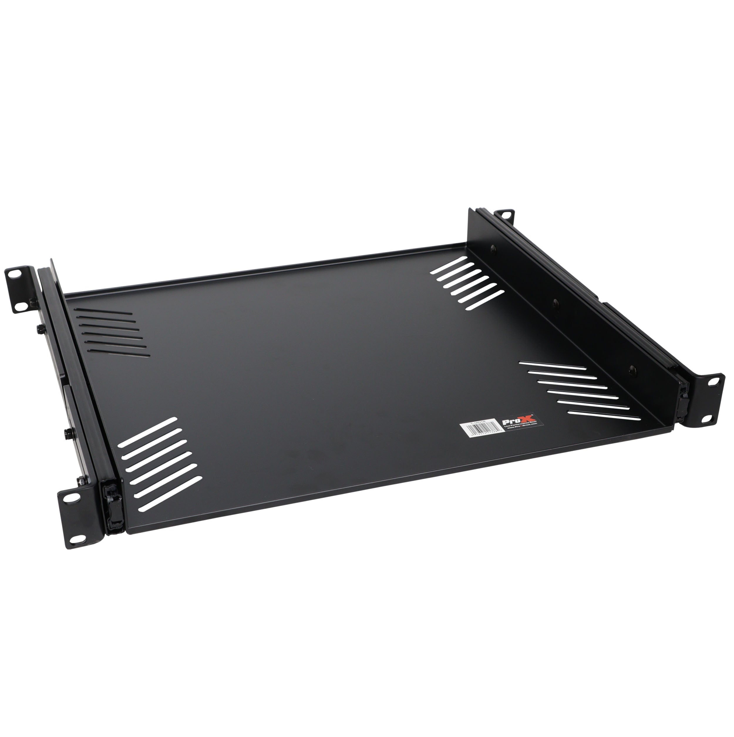 ProX 1U Ventilated Sliding Rack Tray Shelf fits 19" Standard Rack Mount
