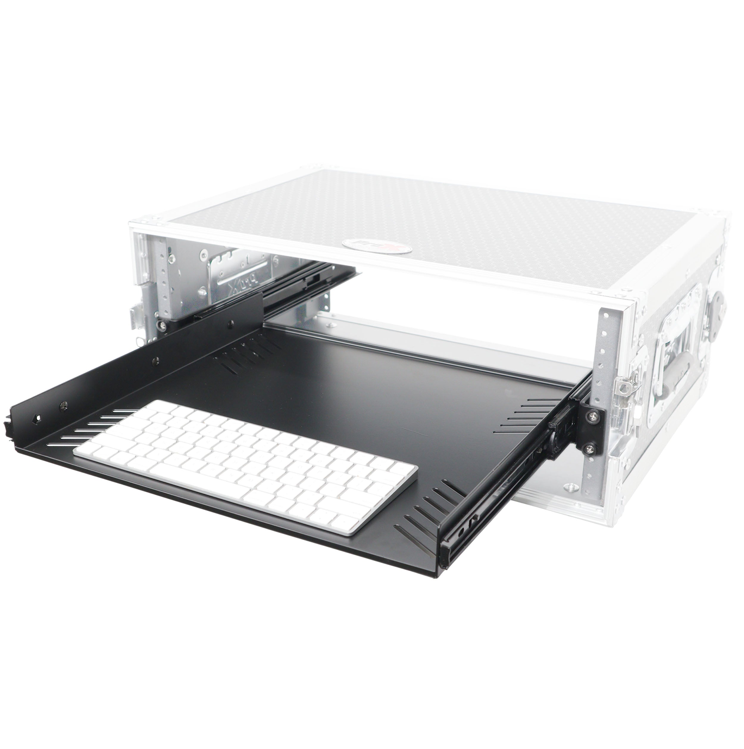 ProX 1U Ventilated Sliding Rack Tray Shelf fits 19" Standard Rack Mount