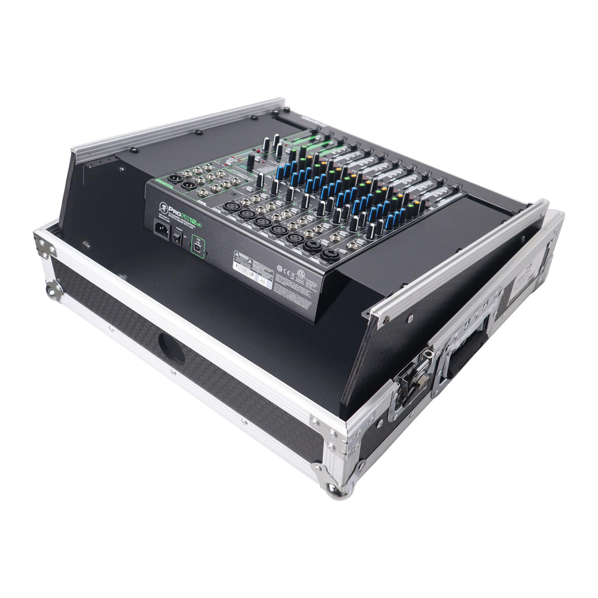 ProX 2U Vertical Rack Mount Flight Case with 10U Top for Mixer Combo Amp Rack.