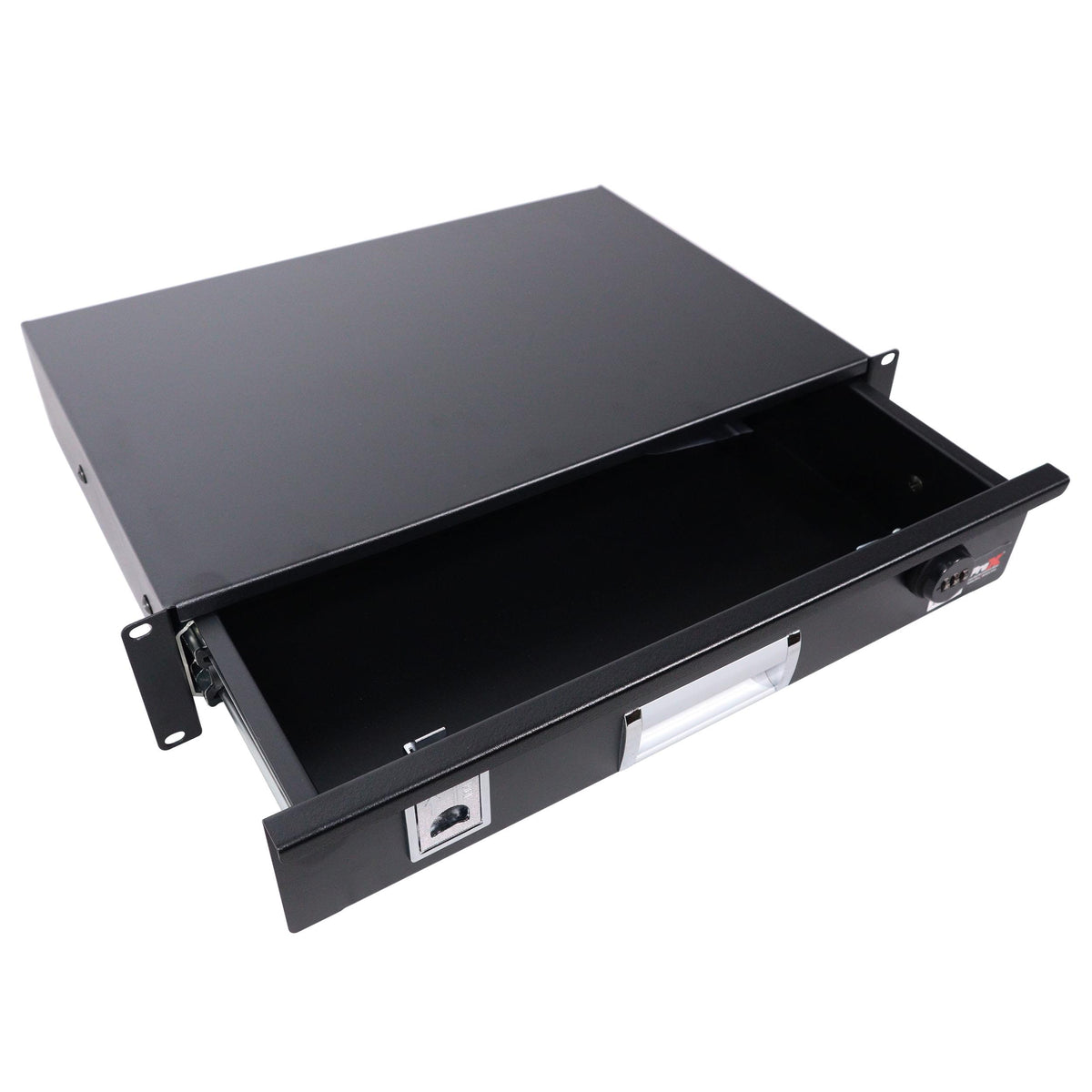 ProX 2U Rack Space 12" Depth Rack Mount Drawer for Audio, DJ, and IT Server rack cases..