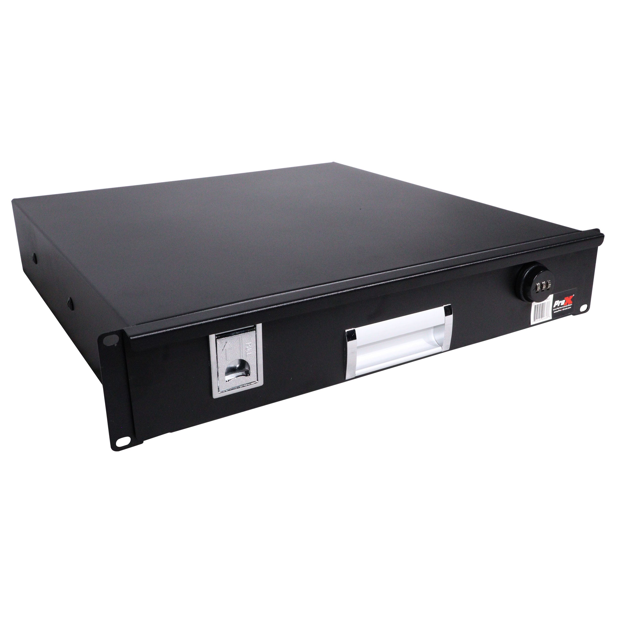 ProX 2U Rack Space 18" Depth Rack Mount Drawer for Audio, DJ, and IT Server rack cases.