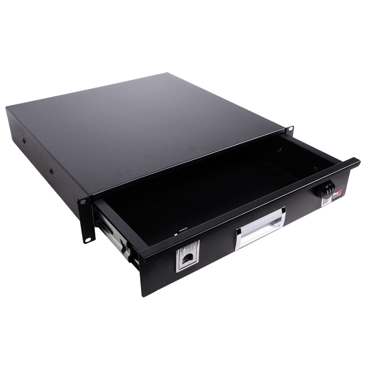 ProX 2U Rack Space 18" Depth Rack Mount Drawer for Audio, DJ, and IT Server rack cases..