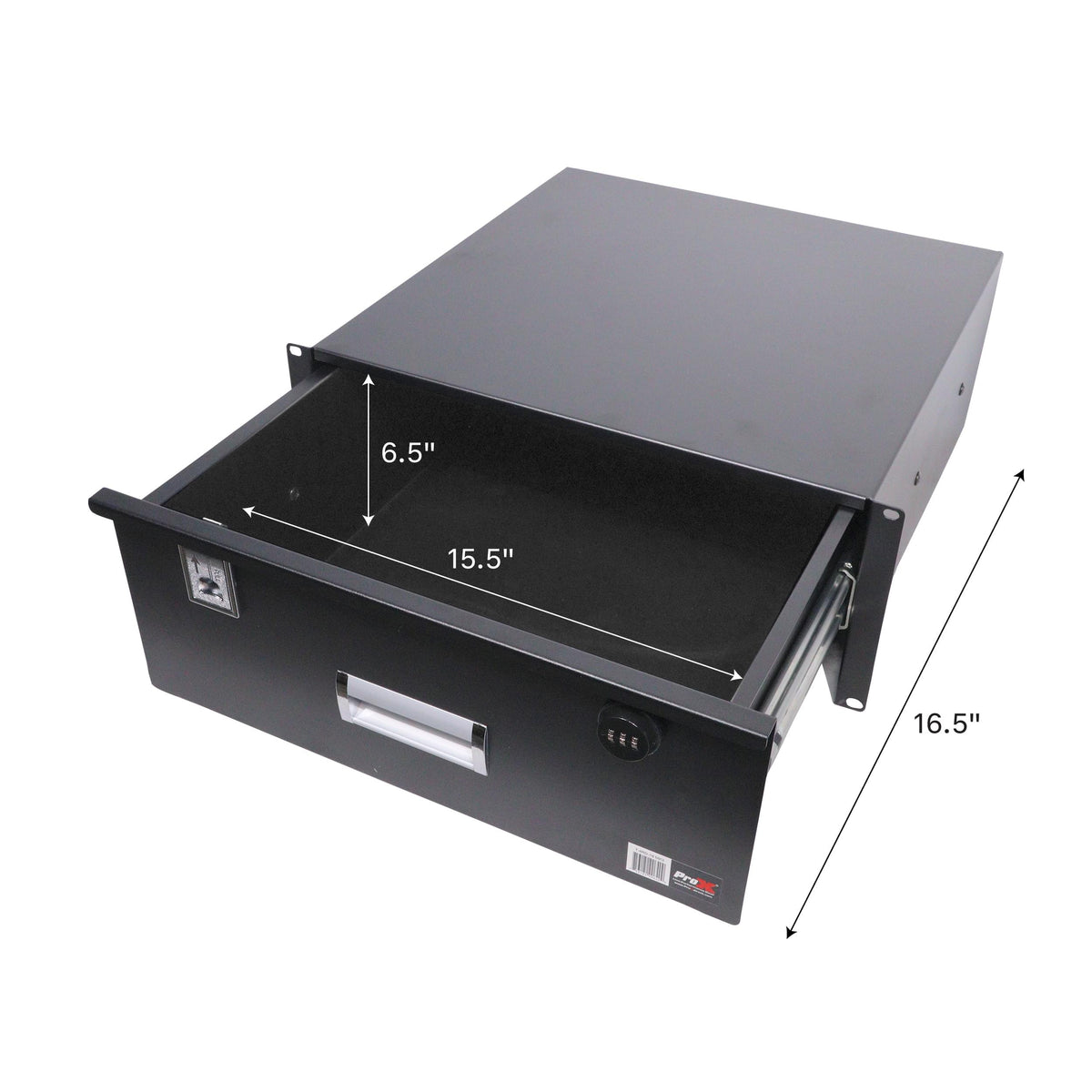 ProX 4U Rack Space 18" Depth Rack Mount Drawer for Audio, DJ, and IT Server rack cases..