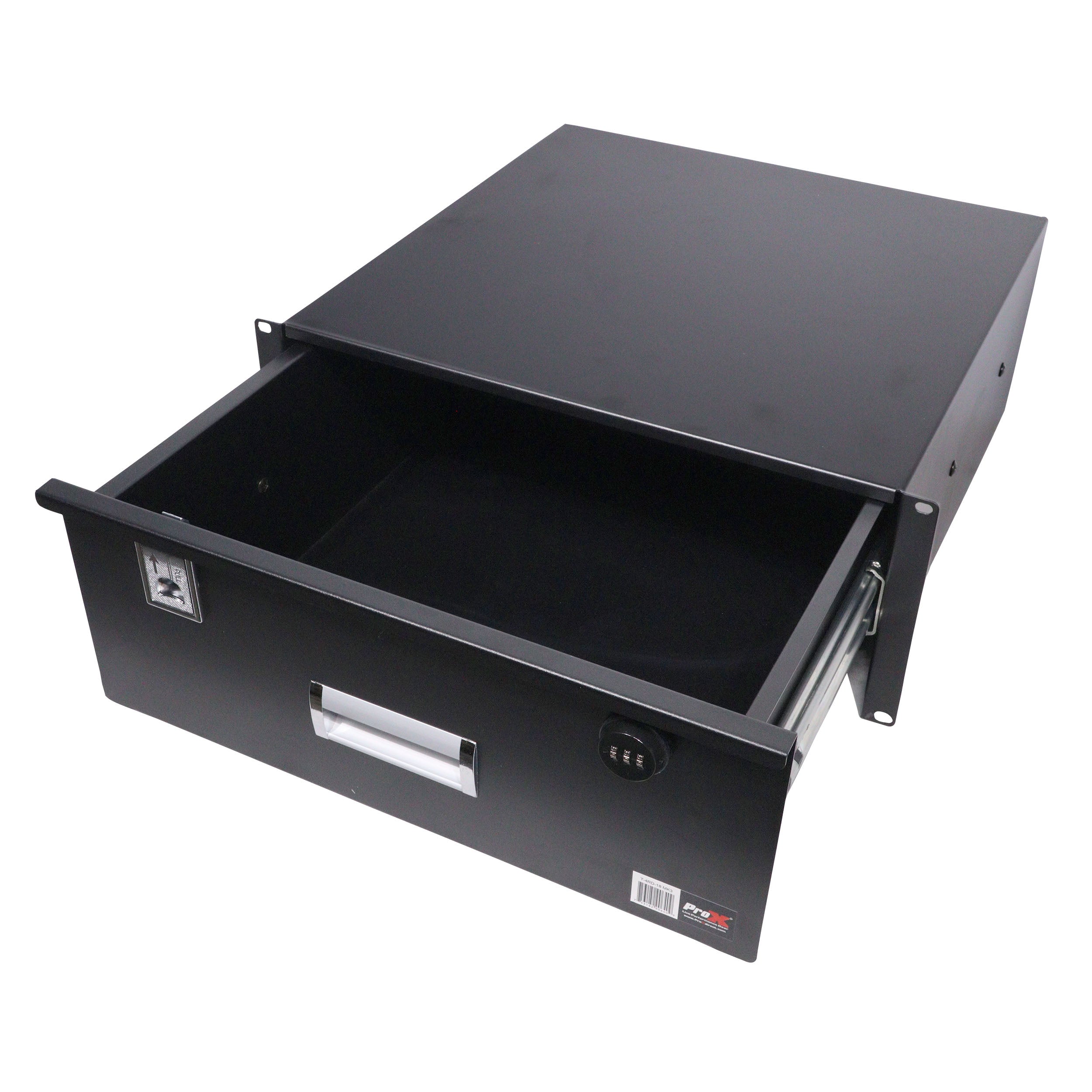 ProX 4U Rack Space 18" Depth Rack Mount Drawer for Audio, DJ, and IT Server rack cases.