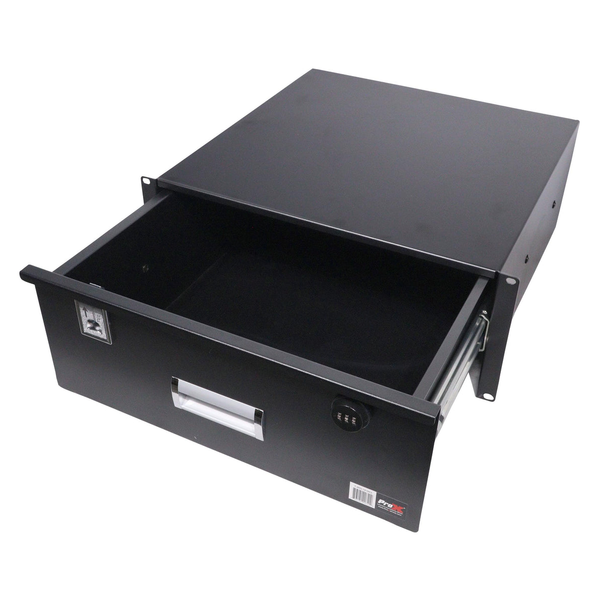 ProX 4U Rack Space 18" Depth Rack Mount Drawer for Audio, DJ, and IT Server rack cases..