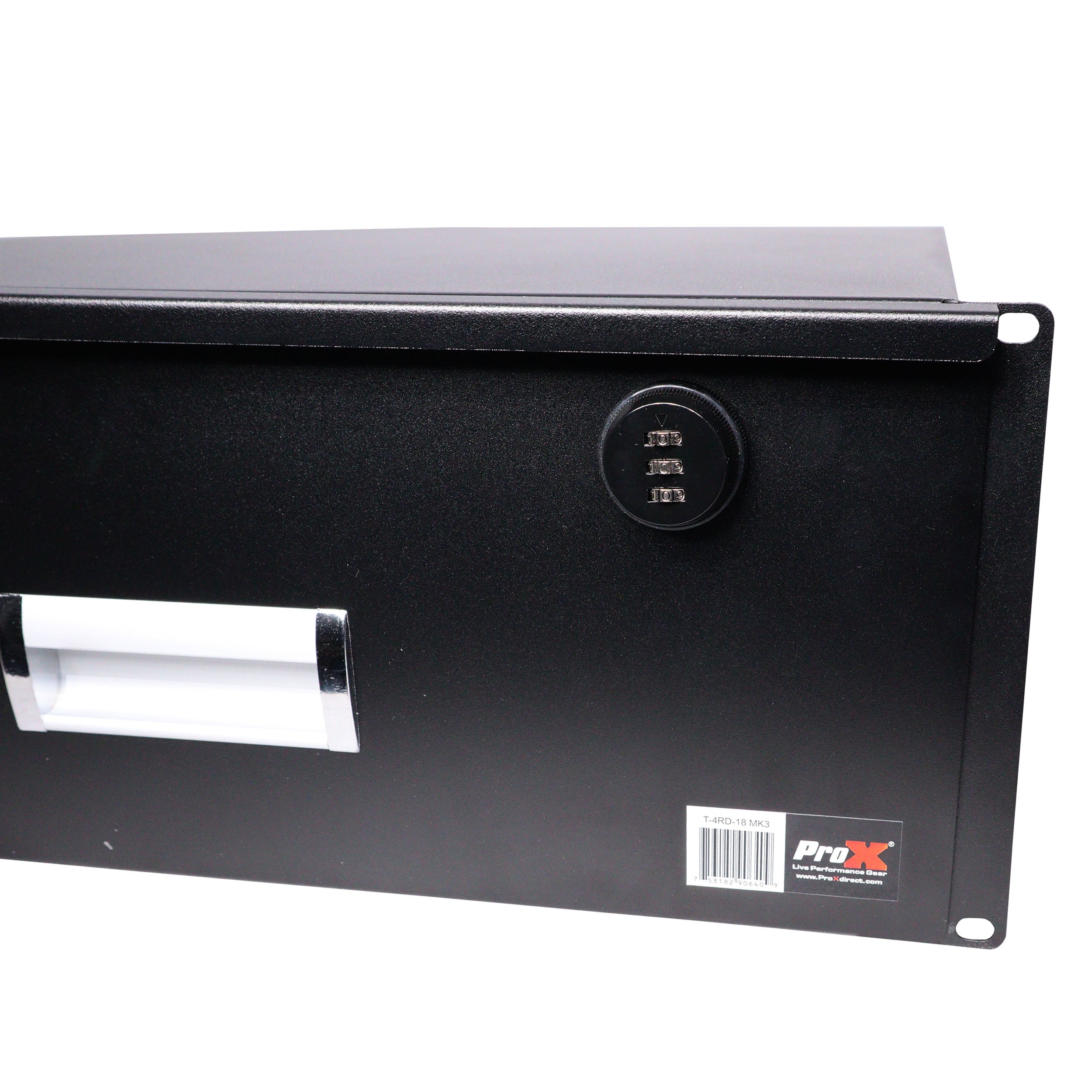 ProX 4U Rack Space 18" Depth Rack Mount Drawer for Audio, DJ, and IT Server rack cases.