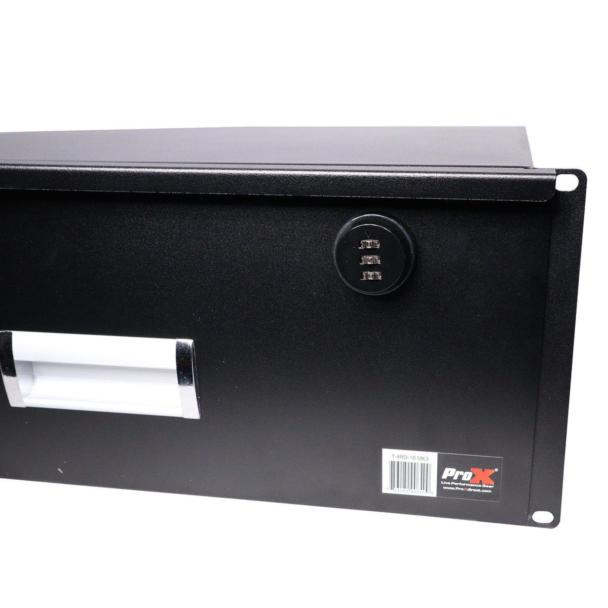 ProX 4U Rack Space 18" Depth Rack Mount Drawer for Audio, DJ, and IT Server rack cases..