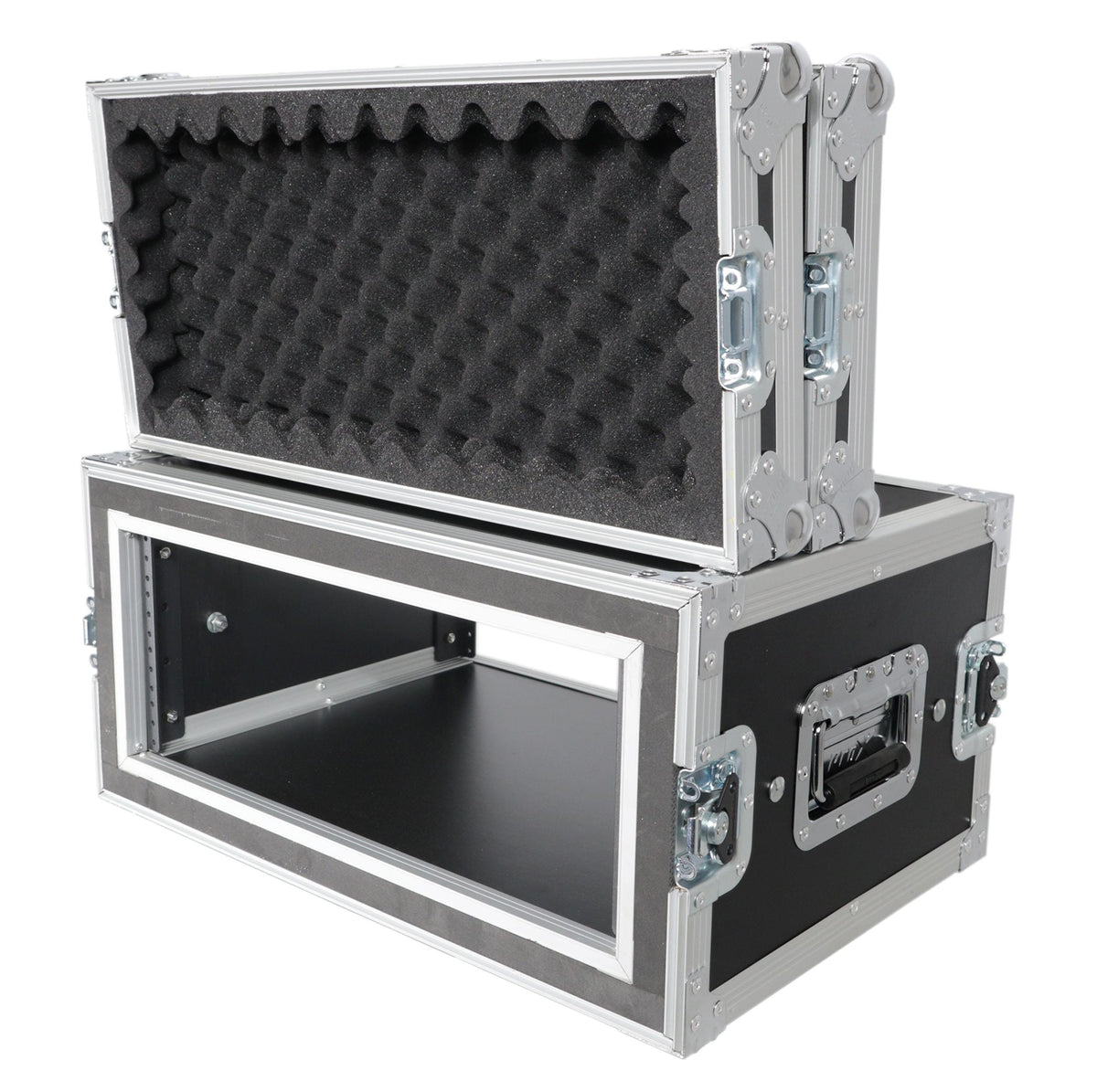 ProX 4U Vertical Shockproof Effects Rack 14" Depth Rail to Rail with Handles.