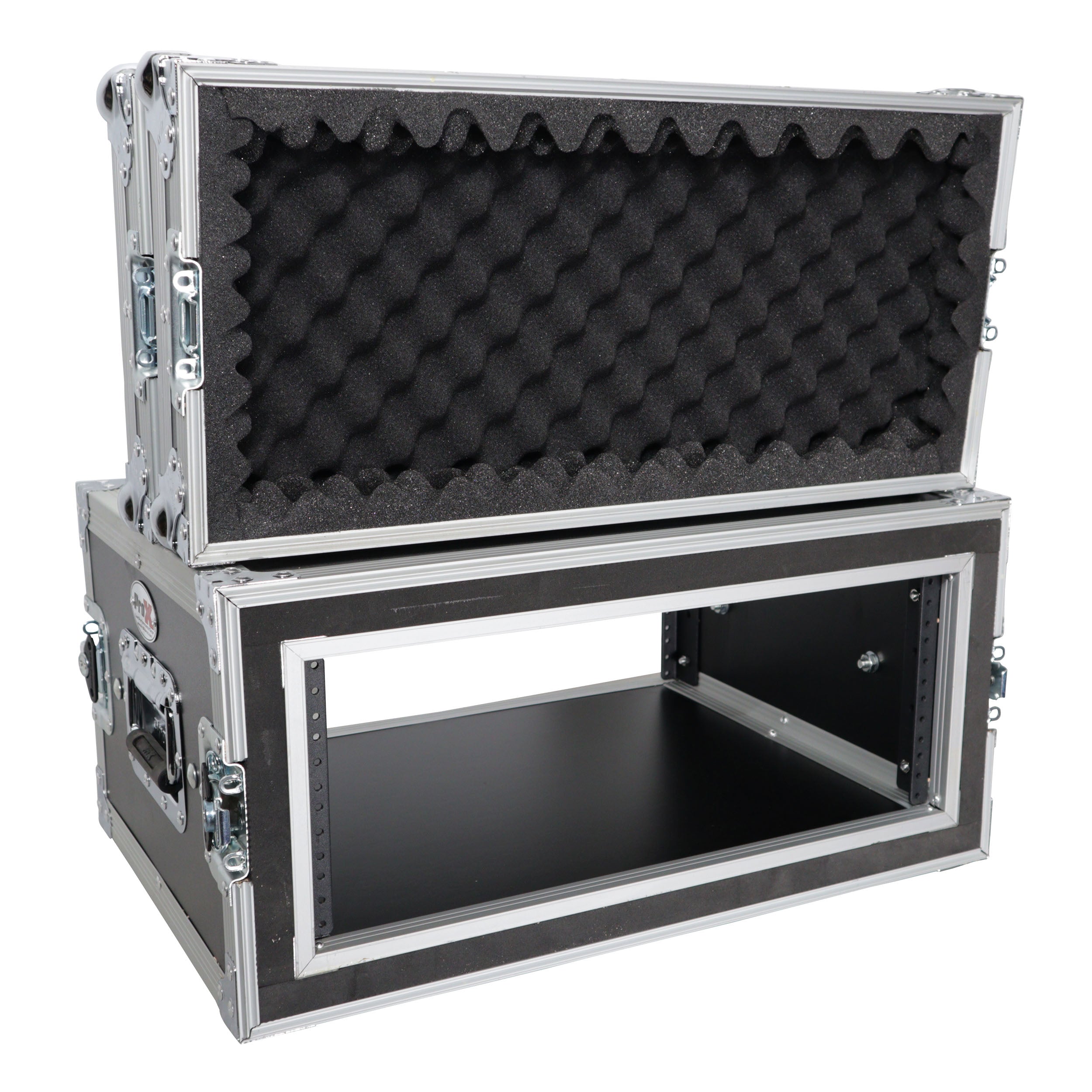 ProX 4U Vertical Shockproof Effects Rack 14" Depth Rail to Rail with Handles