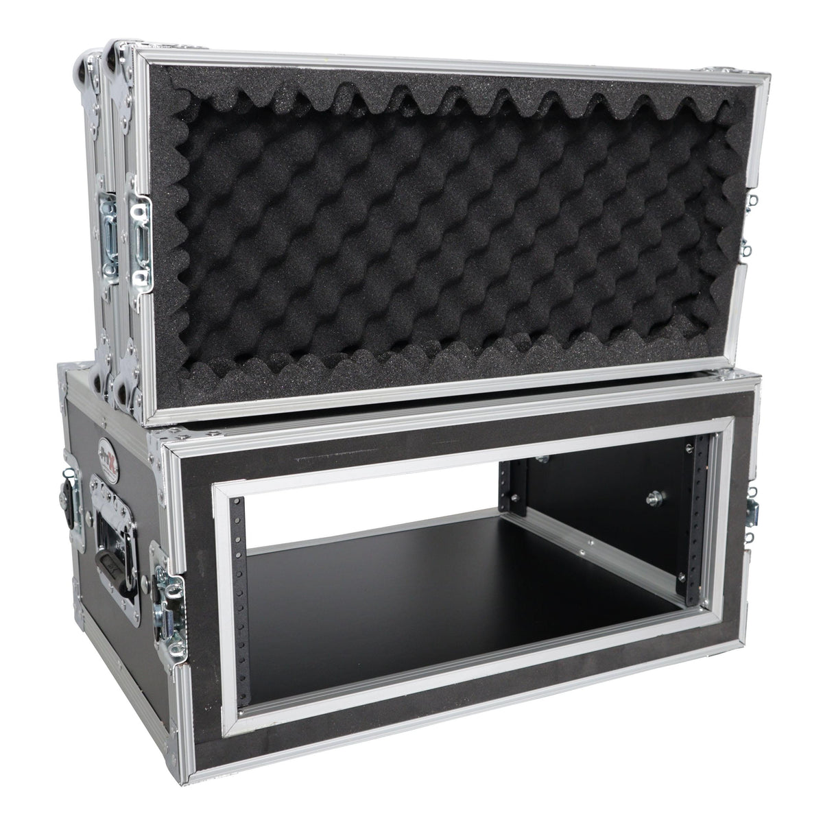 ProX 4U Vertical Shockproof Effects Rack 14" Depth Rail to Rail with Handles.