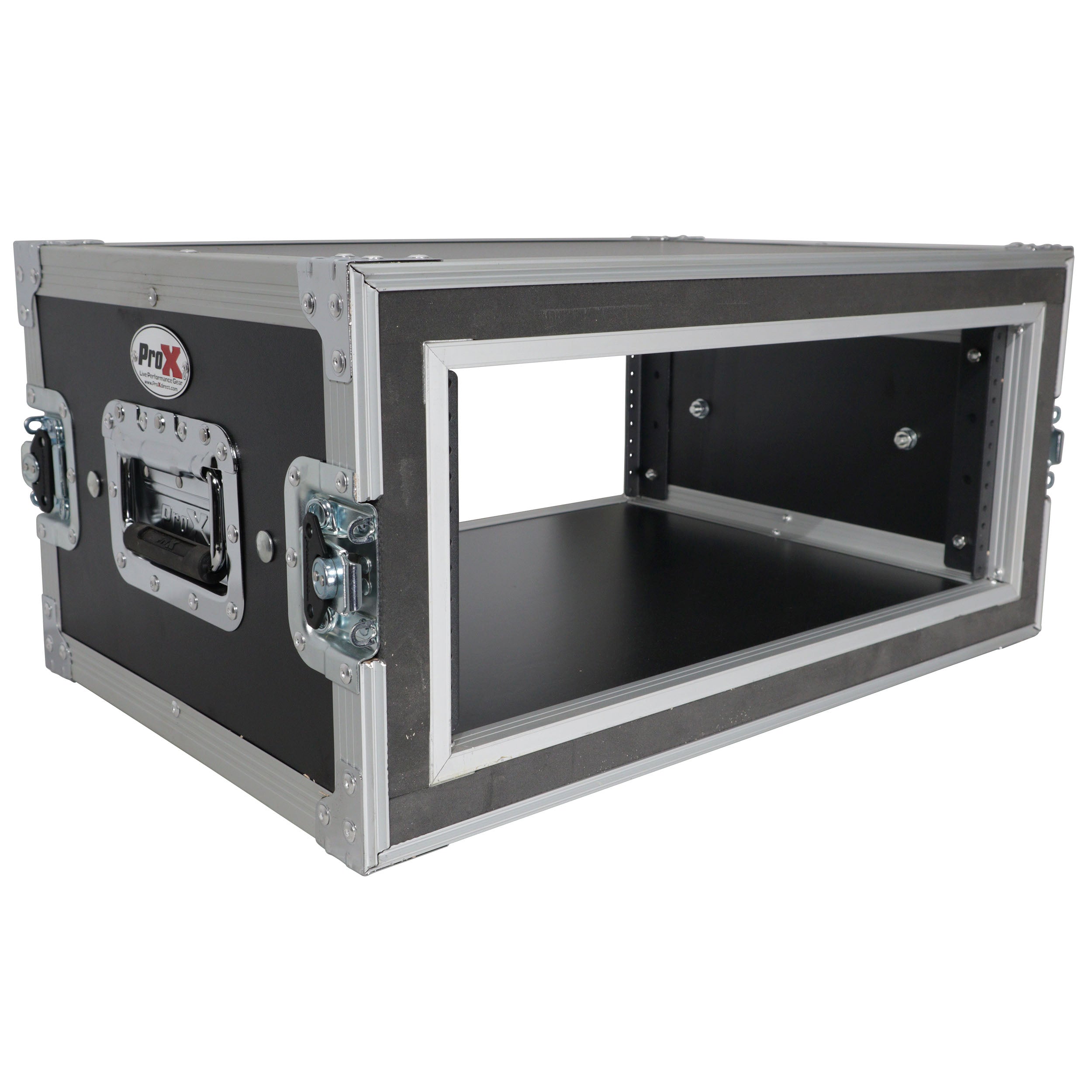 ProX 4U Vertical Shockproof Effects Rack 14" Depth Rail to Rail with Handles