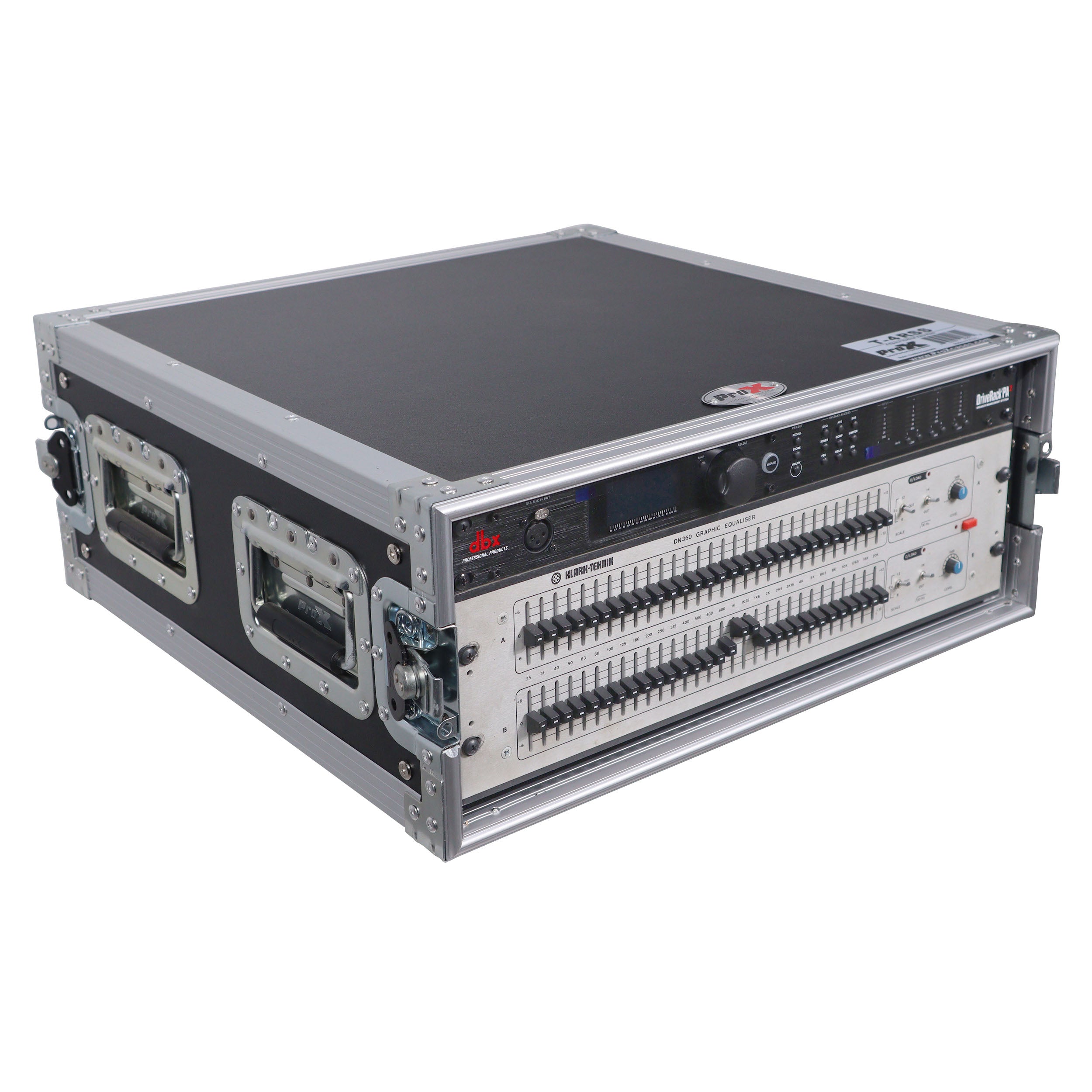 ProX 4U Space Amp Rack Mount ATA Style Flight Case 19 In. Depth