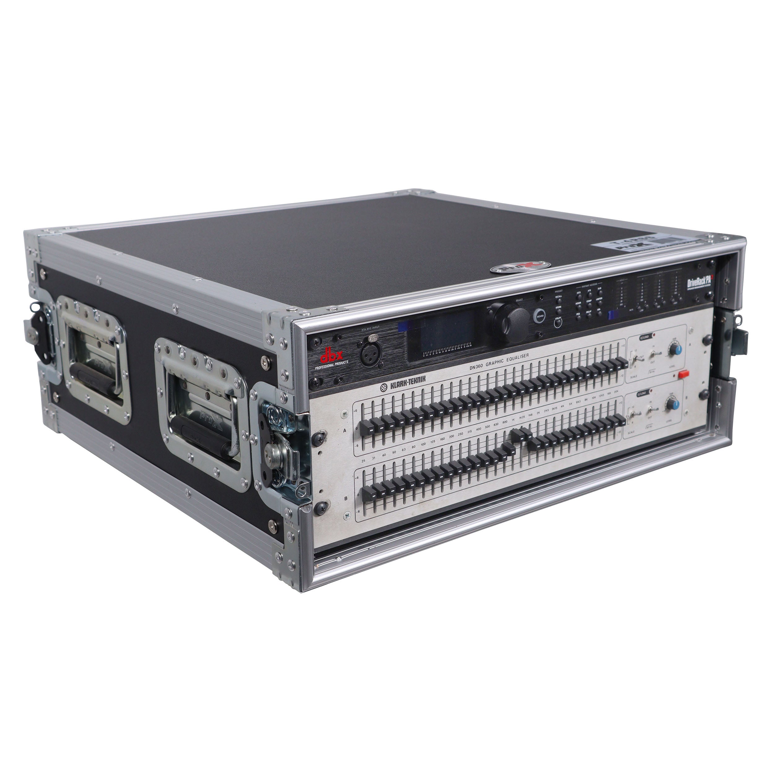 ProX 4U Space Amp Rack Mount ATA Style Flight Case 19 In. Depth