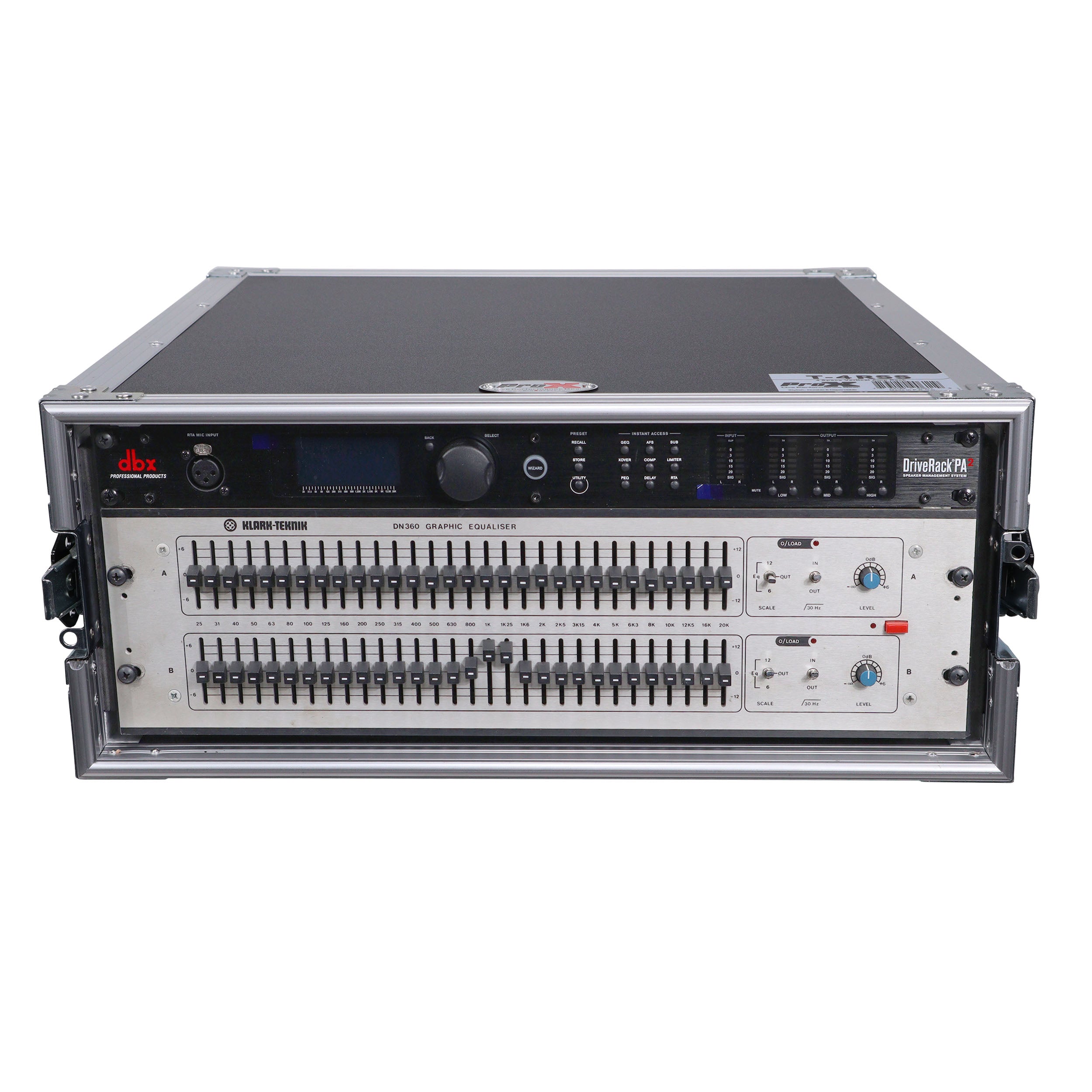 ProX 4U Space Amp Rack Mount ATA Style Flight Case 19 In. Depth