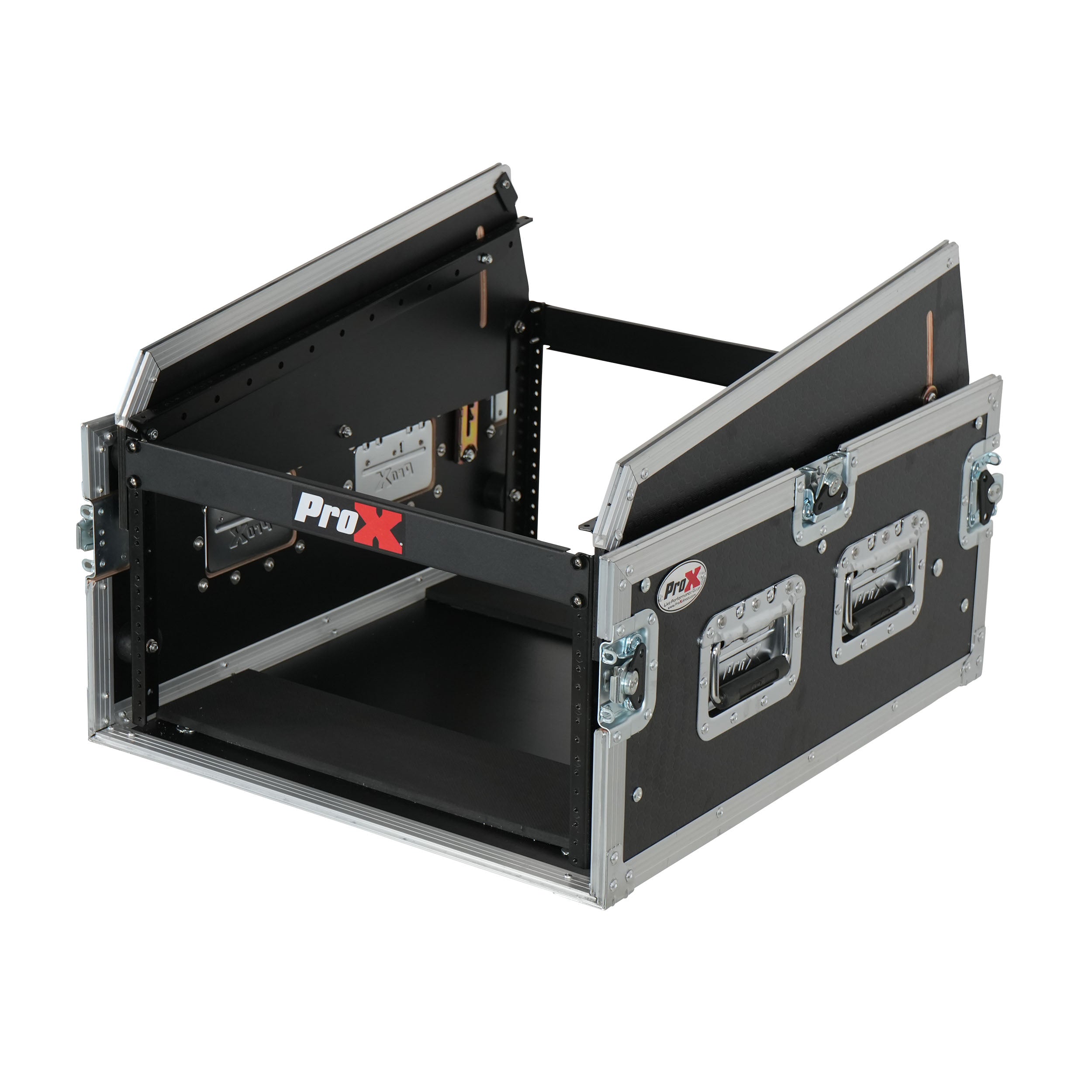 ProX 13U Top Mixer 6U Front Rack Combo Flight Case with Removable Sliding Laptop Shelf