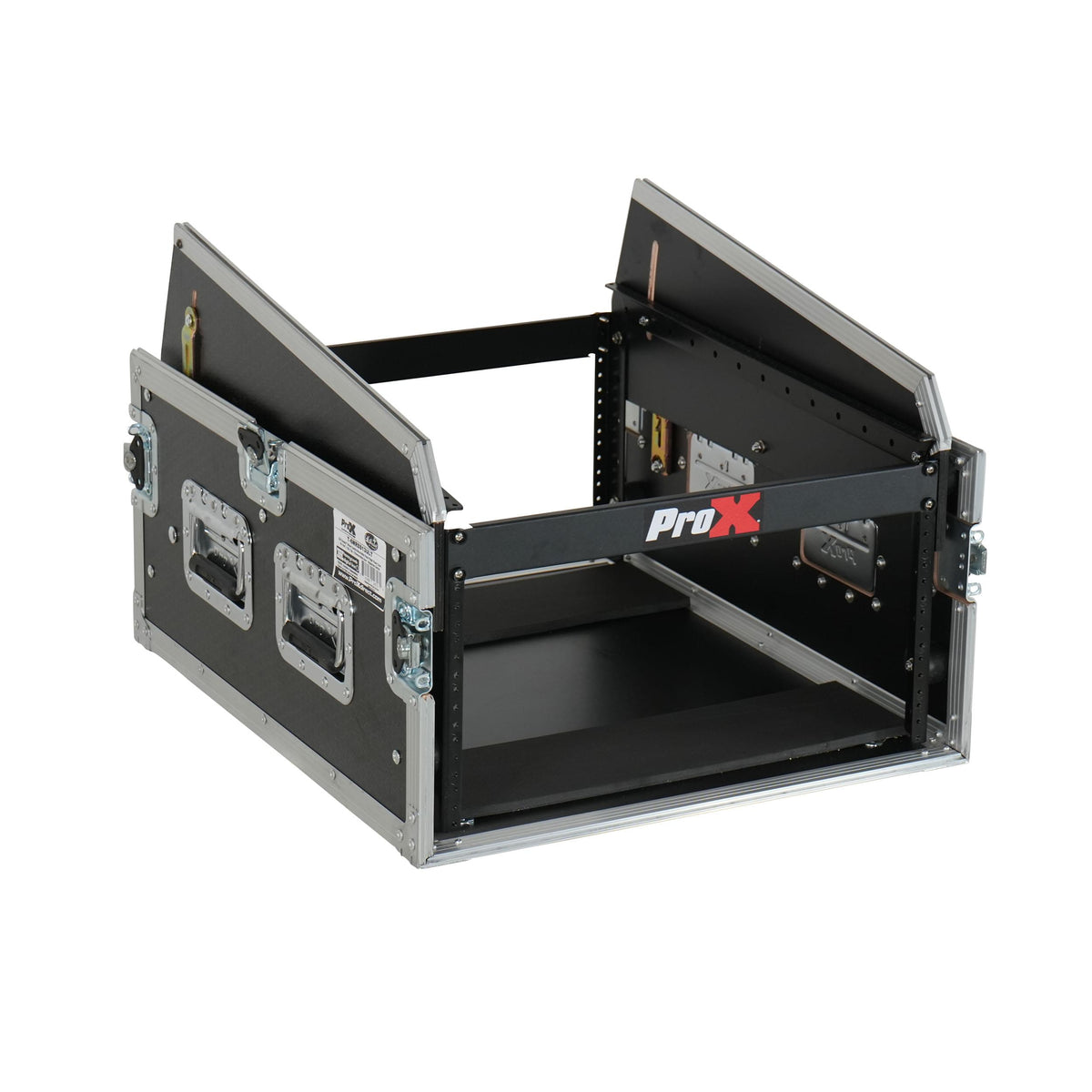 ProX 13U Top Mixer 6U Front Rack Combo Flight Case with Removable Sliding Laptop Shelf.