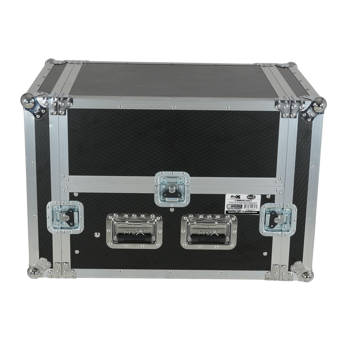 ProX 13U Top Mixer 6U Front Rack Combo Flight Case with Removable Sliding Laptop Shelf
