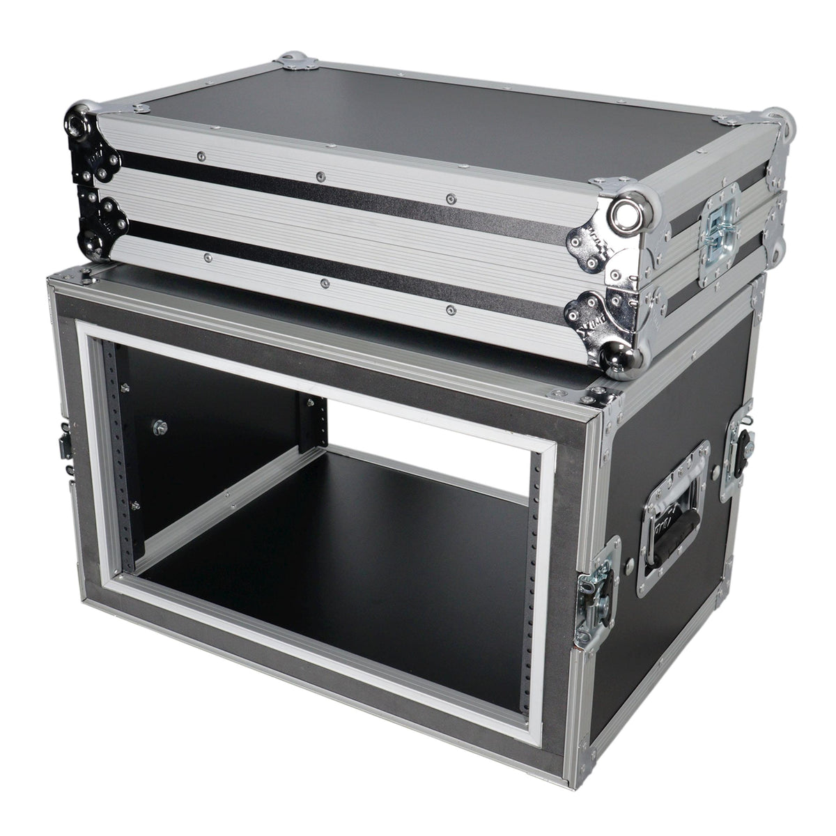 ProX 6U Vertical Shockproof Effects Rack 14" Depth Rail to Rail with Handles.