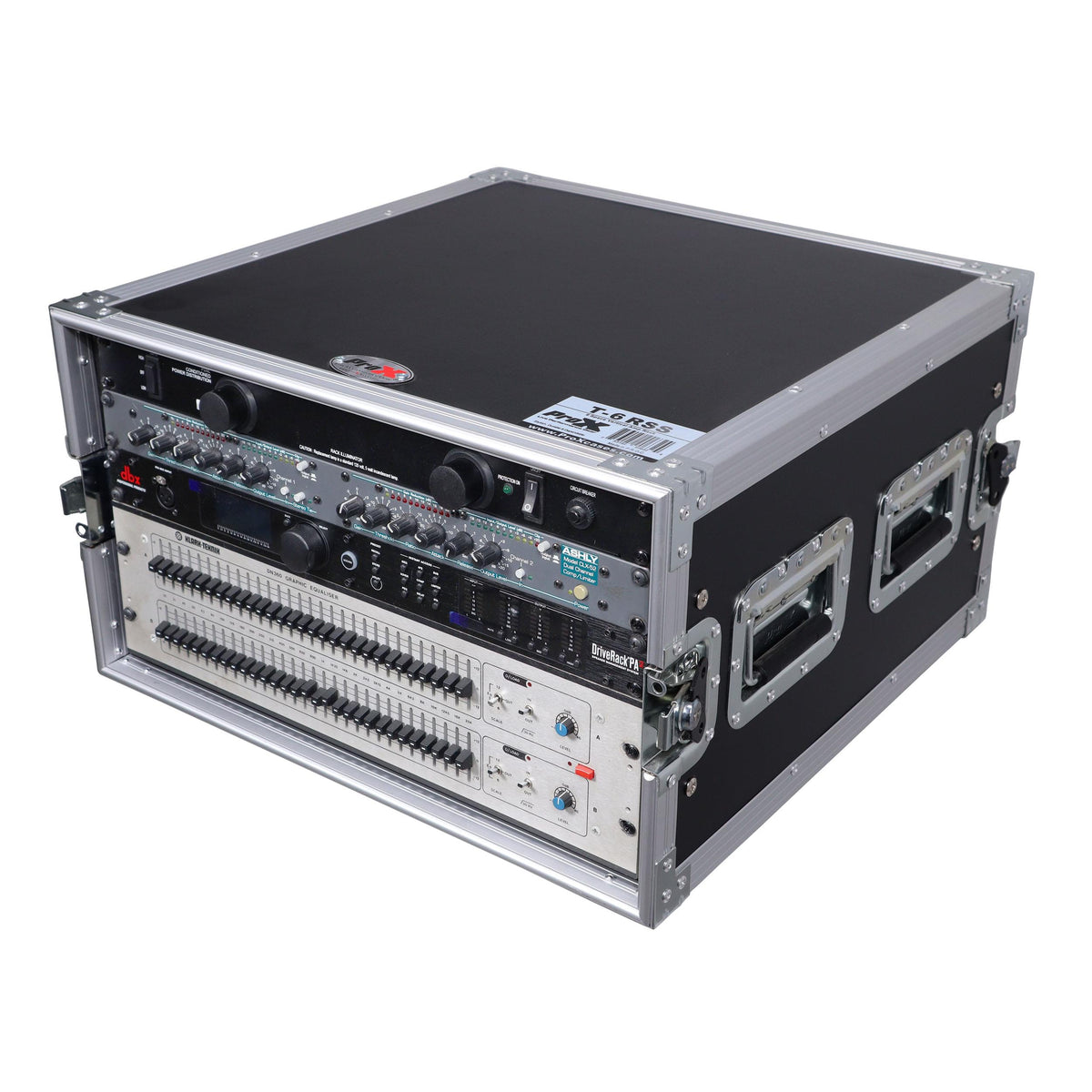 ProX 6U Space Amp Rack Mount ATA Flight Case 19" Depth.