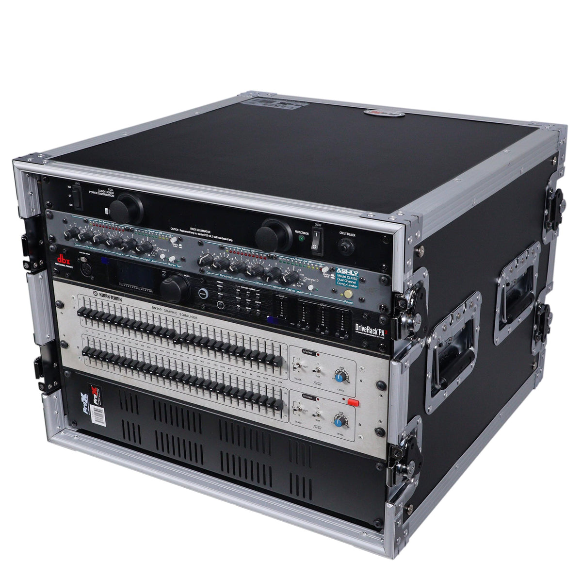ProX 8U Space Amp Rack Mount ATA Flight Case 19" Depth.