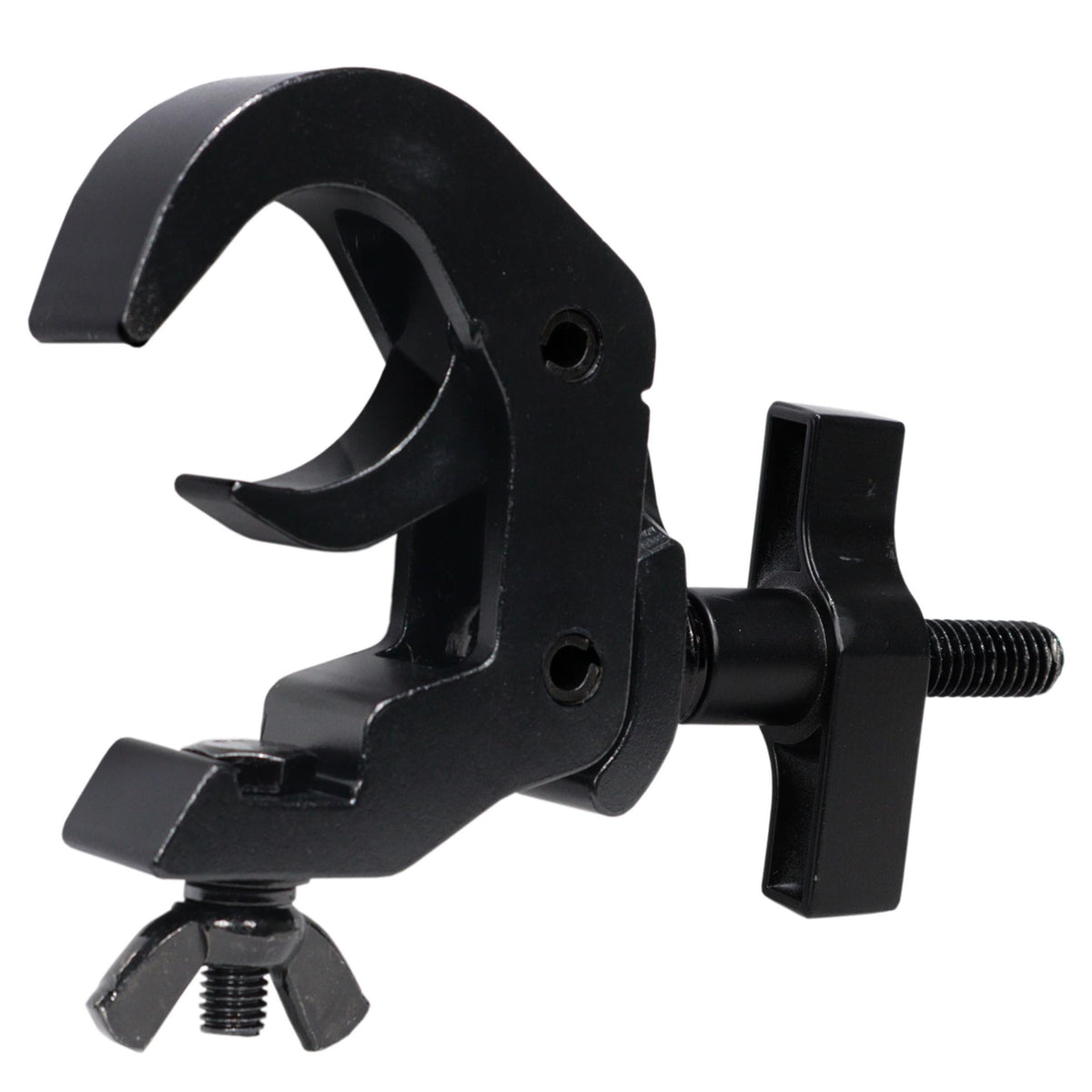 ProX Set of 4 Aluminum Self-Locking M10 Clamp with Big Wing Knob for 2" Truss Tube Capacity 330 lbs. Black Finish.