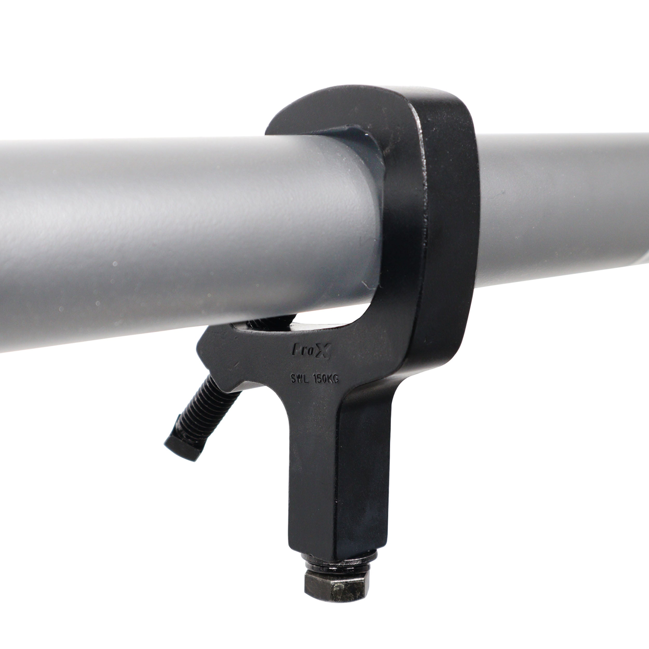 ProX Aluminum C-Clamp for 1.5 to 2" Truss Tube Capacity 330 lbs. Black Finish