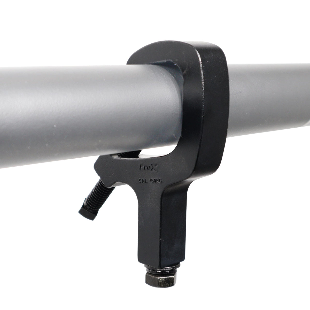 ProX Aluminum C-Clamp for 1.5 to 2" Truss Tube Capacity 330 lbs. Black Finish.
