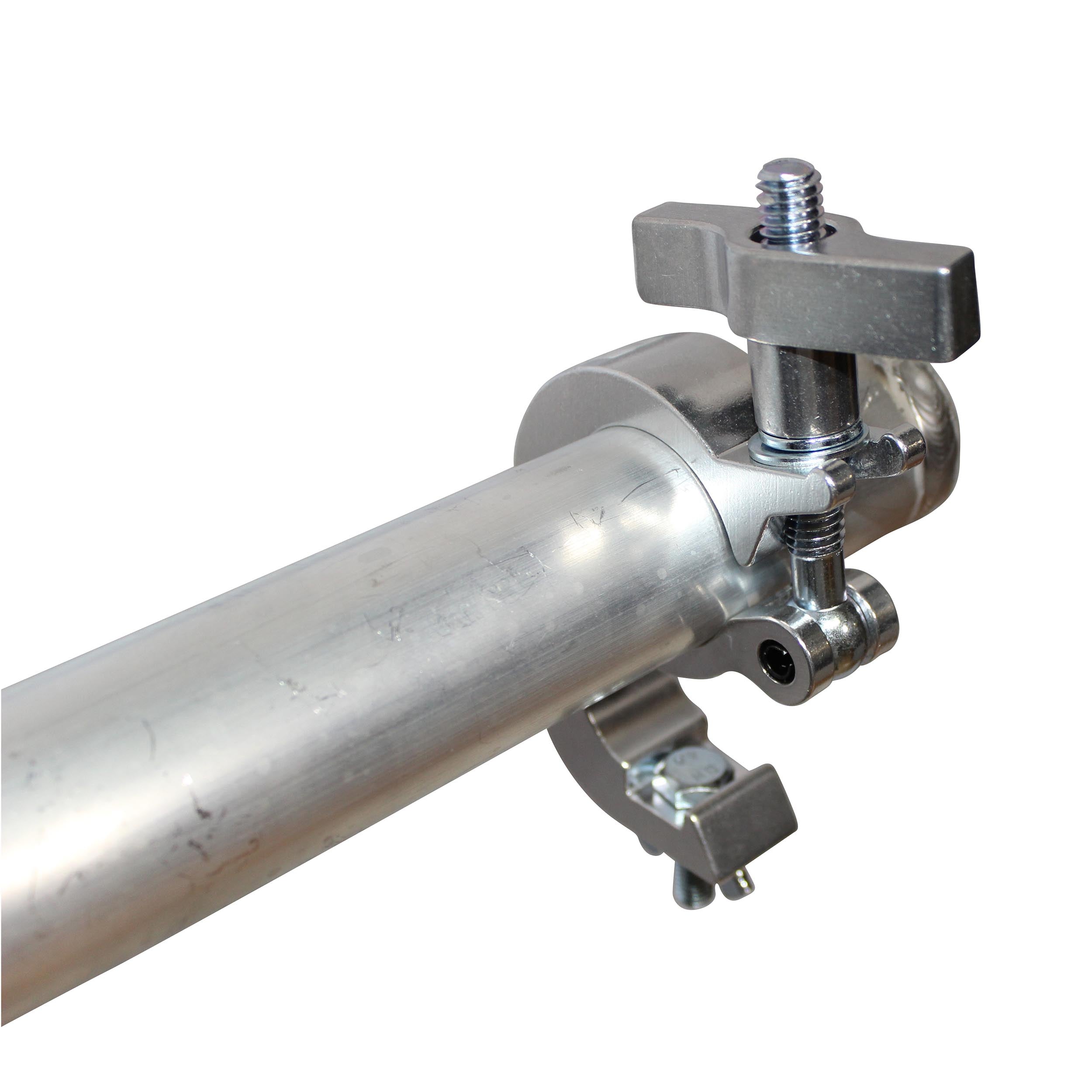 ProX Aluminum Pro Slim Hook Style M10 Clamp with Big Wing Knob for 2" Truss Tube Capacity 330 Lbs..