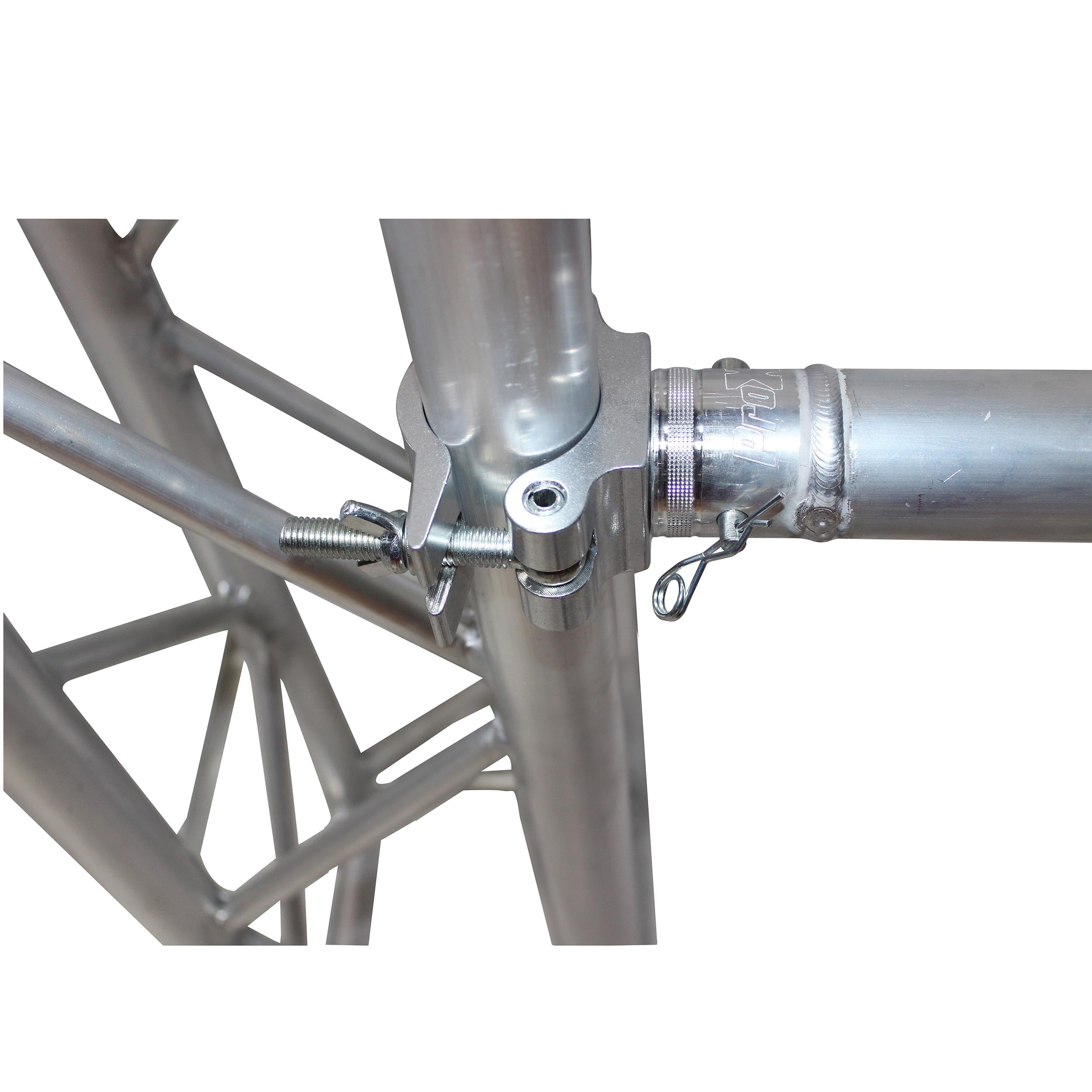 ProX Aluminum Pro M10 Clamp with Half-Conical Connector for 2" Truss Tube Capacity 1102 lbs.