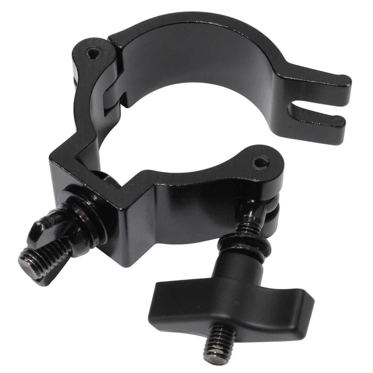ProX Aluminum Slim M10 O-Clamp with Big Wing Knob for 2" Truss Tube Capacity 165 lbs. Black Finish.