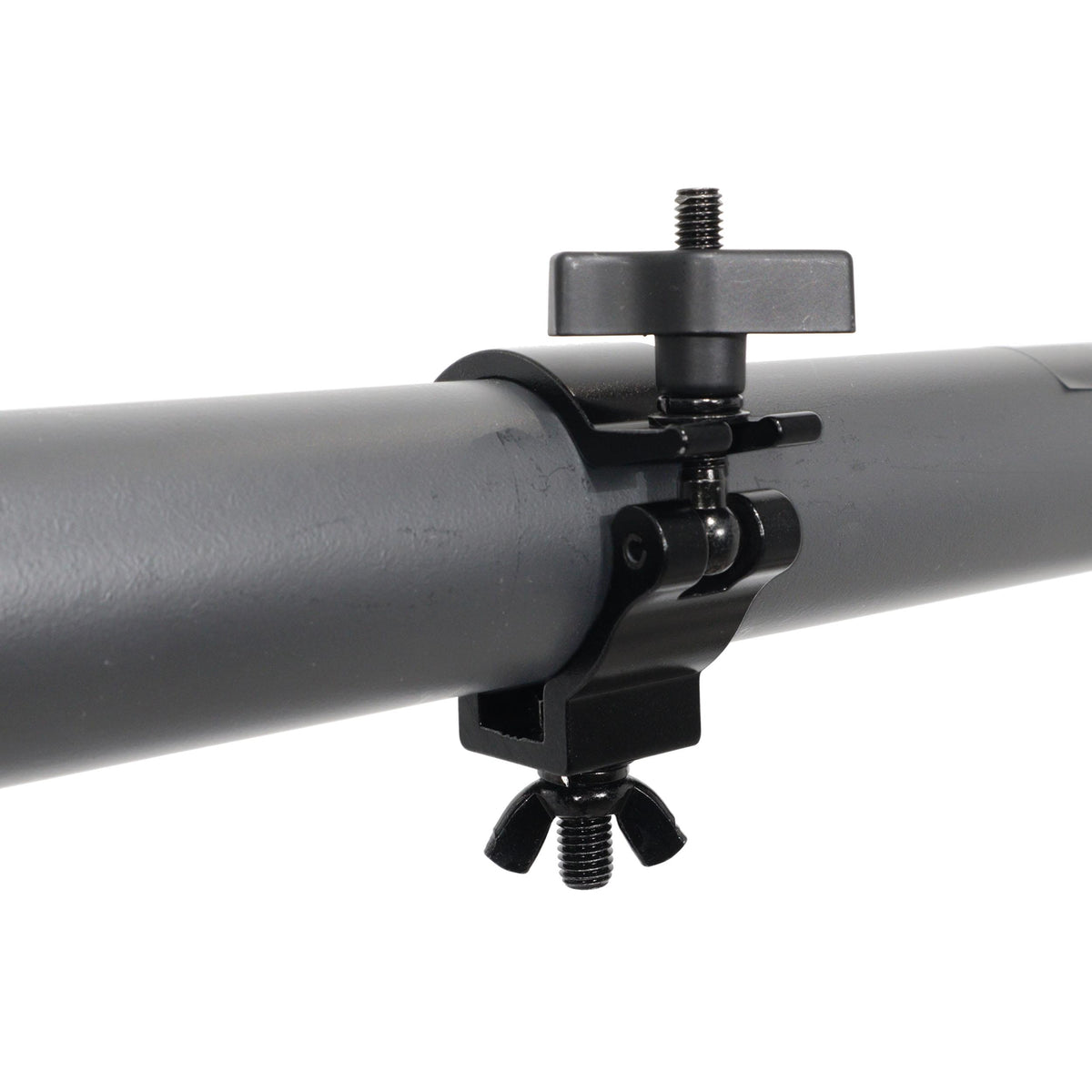 ProX Aluminum Slim M10 O-Clamp with Big Wing Knob for 2" Truss Tube Capacity 165 lbs. Black Finish.