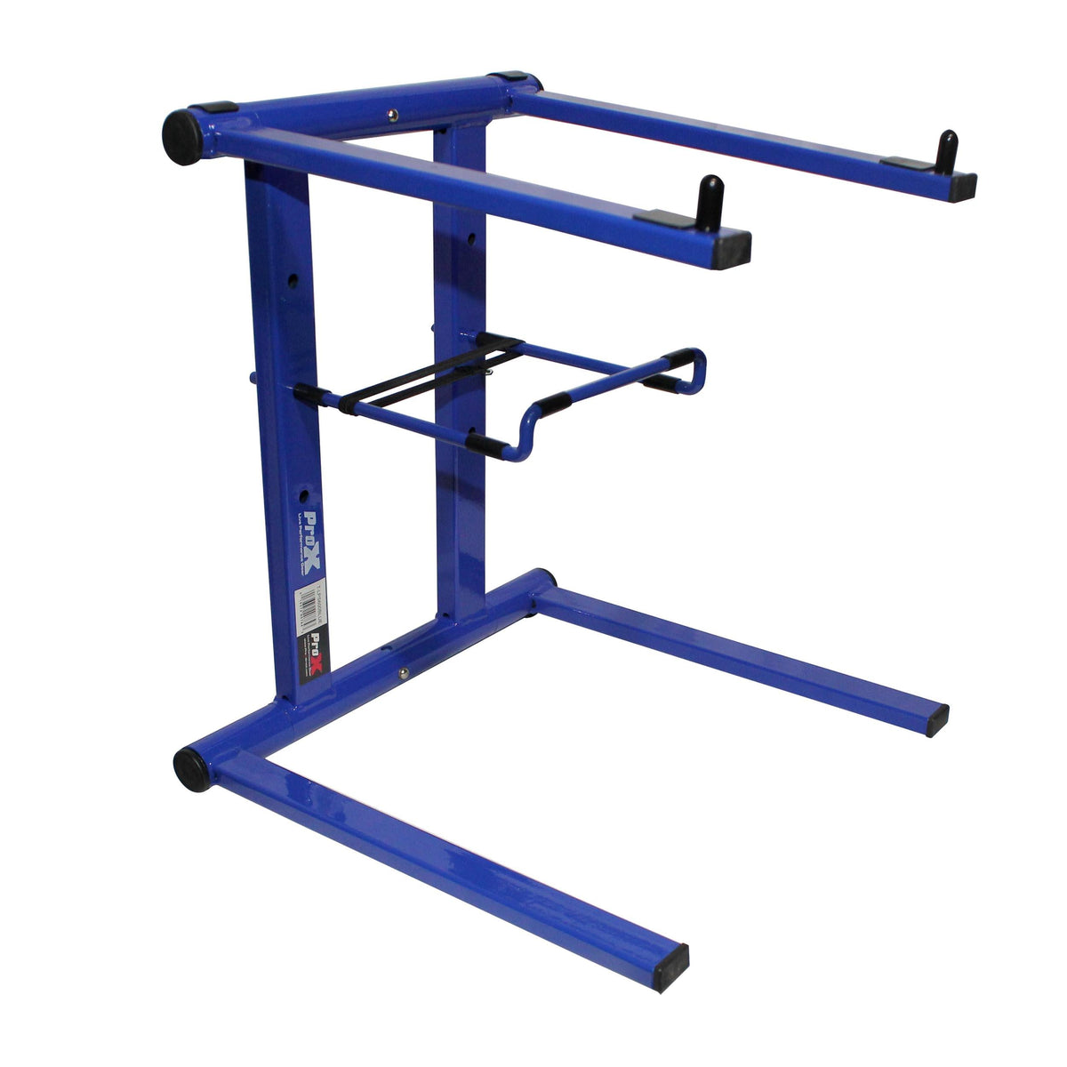 ProX XO DJ Foldable Laptop Stand with Adjustable Shelf & Carrying Bag - BLUE.