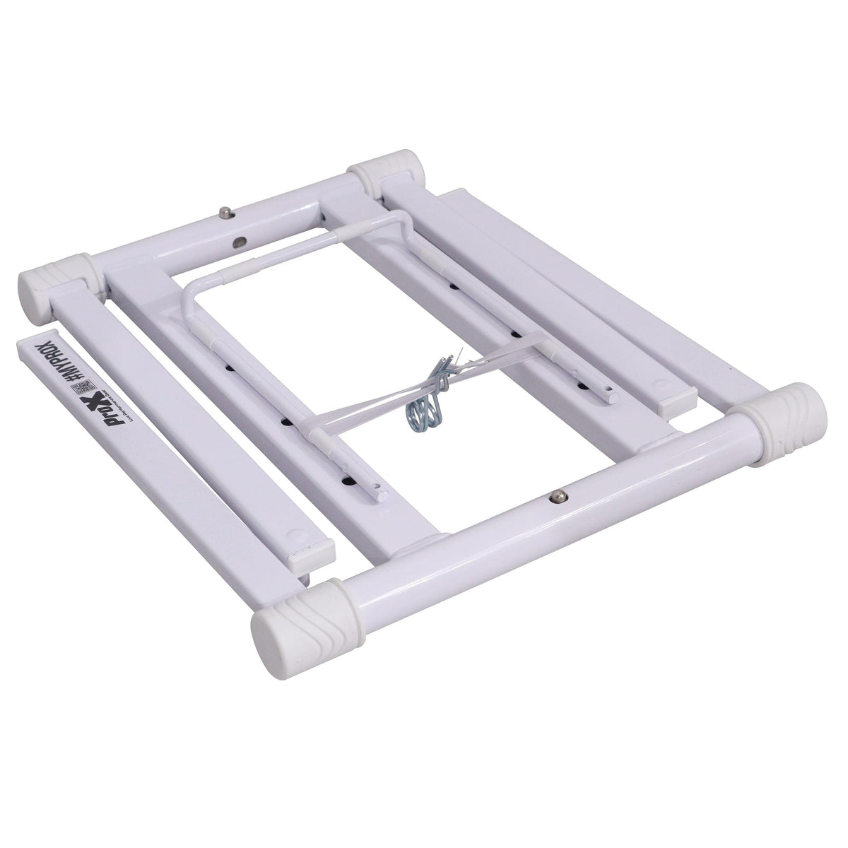 ProX XO DJ Foldable Laptop Stand with Adjustable Shelf & Carrying Bag - WHITE.