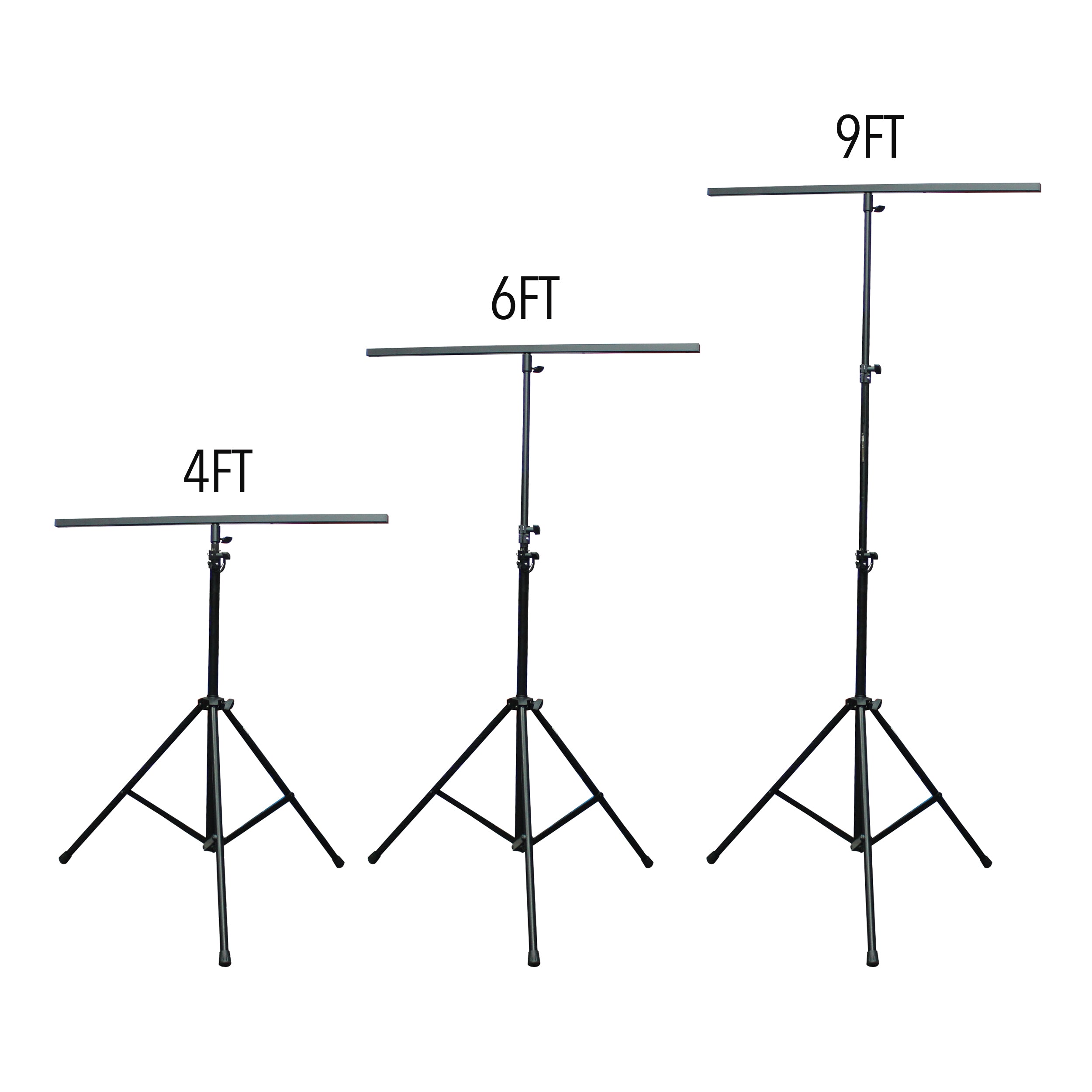 ProX Set of (2) 9 Ft. Lighting Stand Package with T-Bars and Carrying Bag
