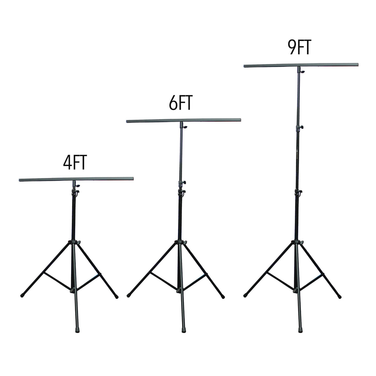 ProX Set of (2) 9 Ft. Lighting Stand Package with T-Bars and Carrying Bag.
