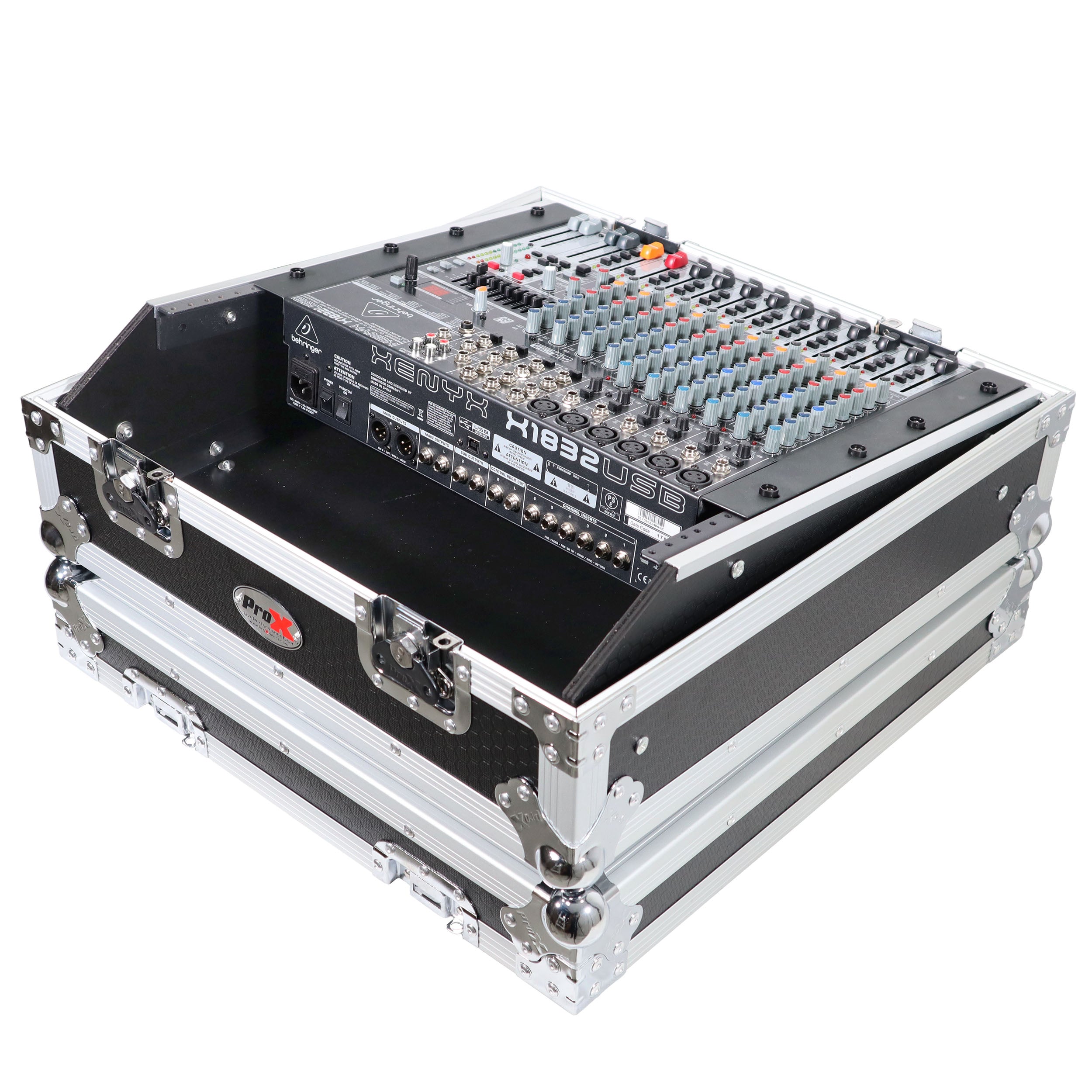 ProX 10U 19" Topload Rack Mountable Live Audio Sound Mixer DMX Flight Universal Case