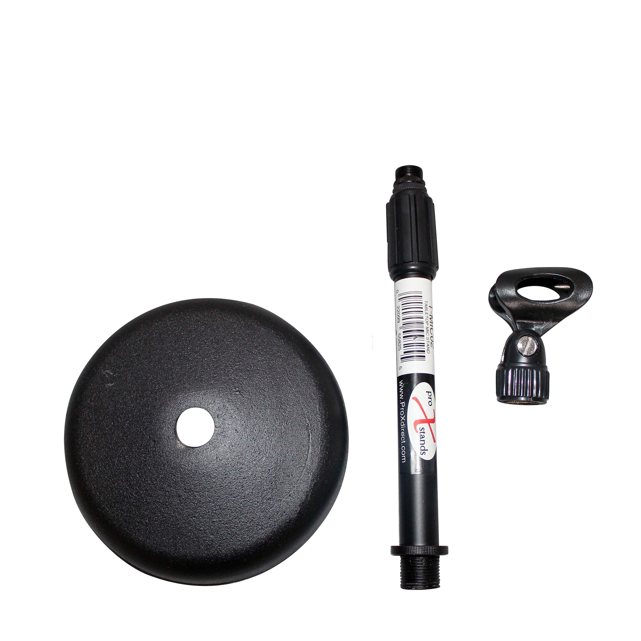 ProX Desktop Microphone Stand with 6" Round Base.