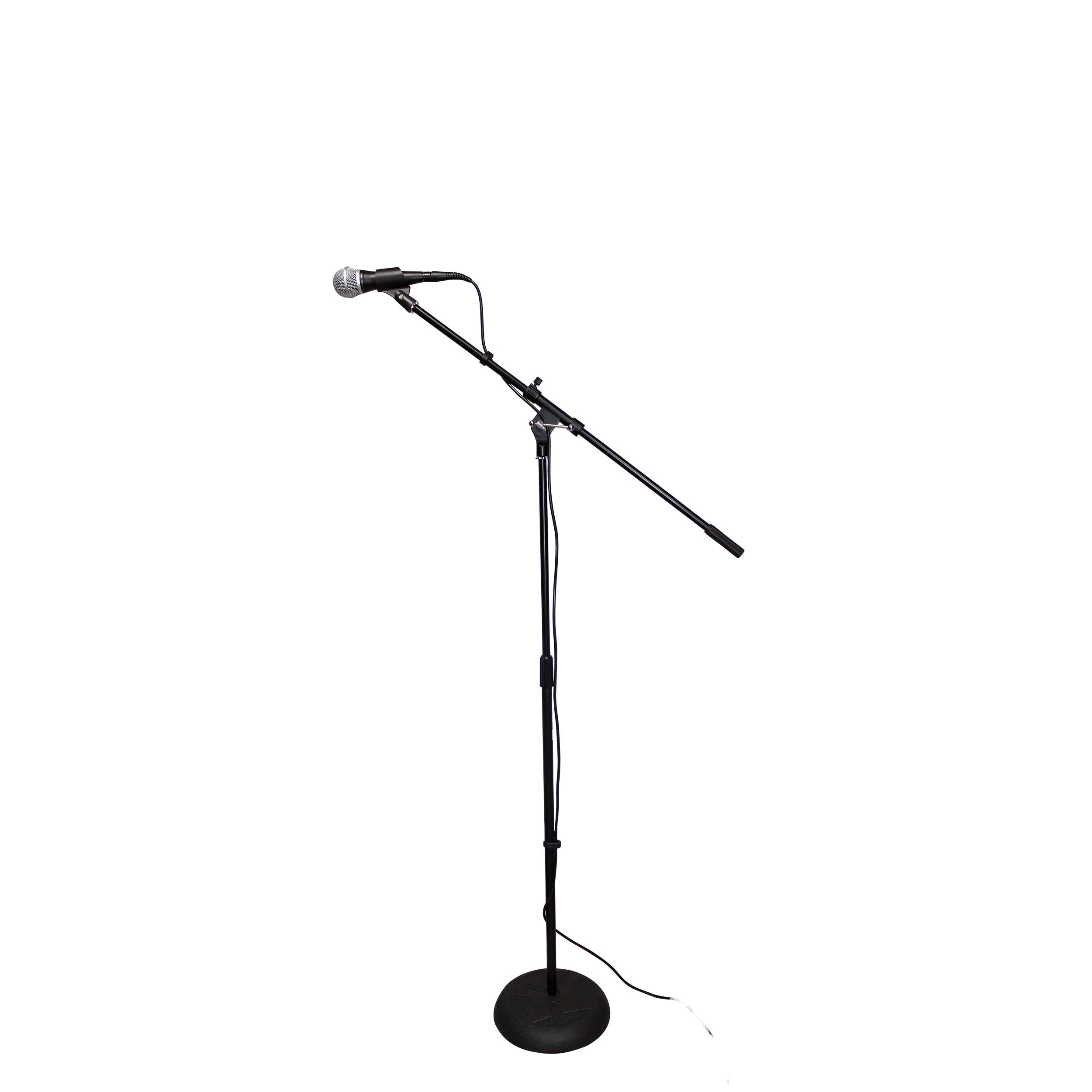 ProX Round Base Microphone Stand W/Boom