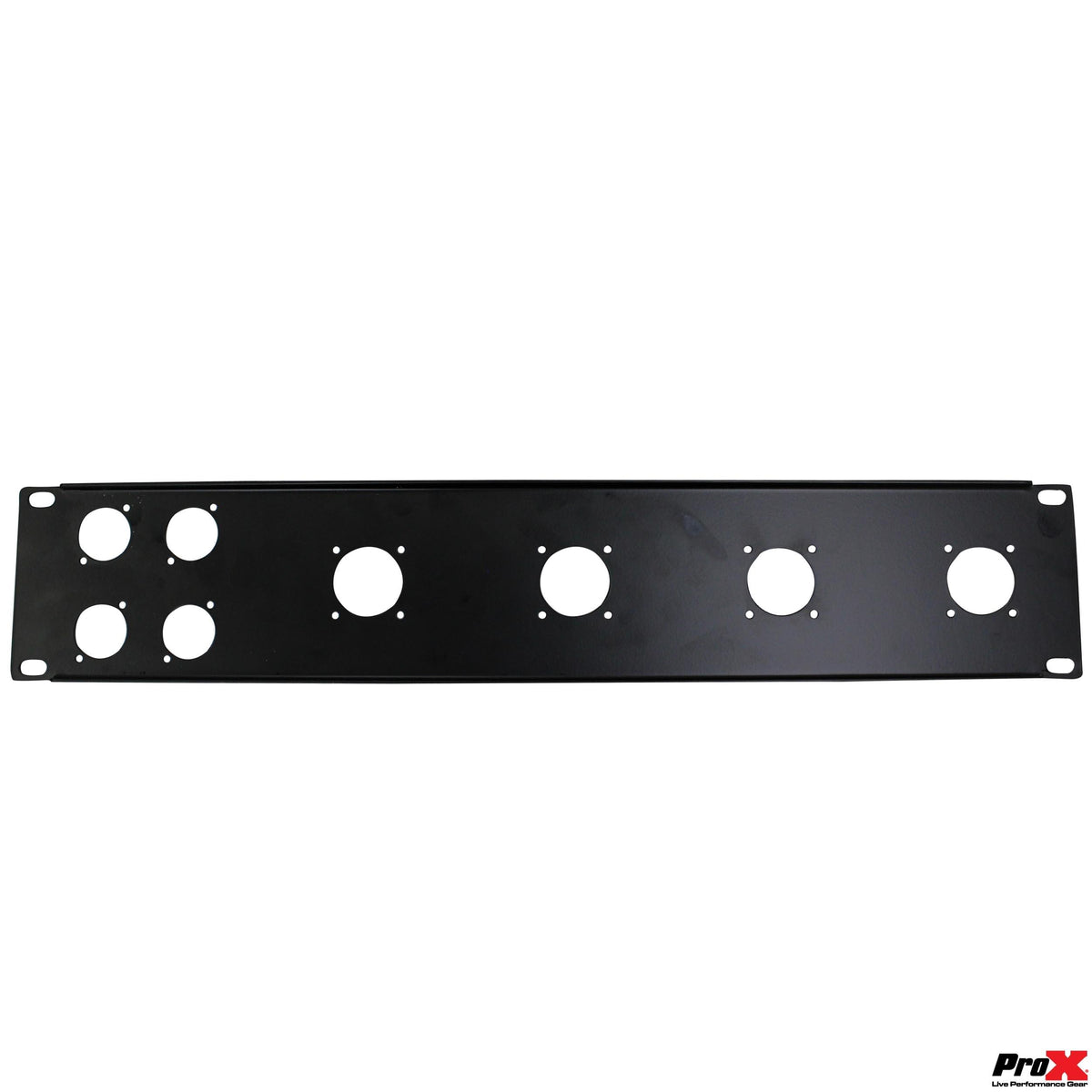 ProX 2U-4 XLR D +4 NL4 or NAC3 Unloaded Rack Panel.