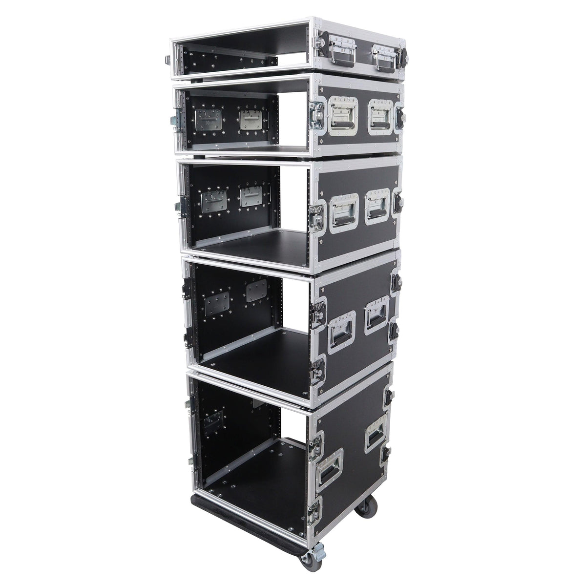 ProX 4U Space Amp Rack Mount ATA Style Flight Case 19 In. Depth.
