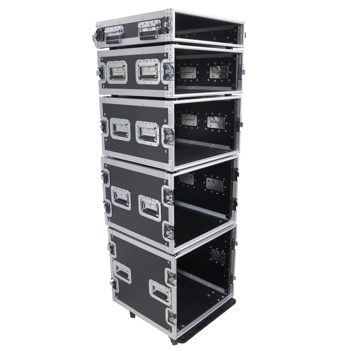 ProX 4U Space Amp Rack Mount ATA Style Flight Case 19 In. Depth.