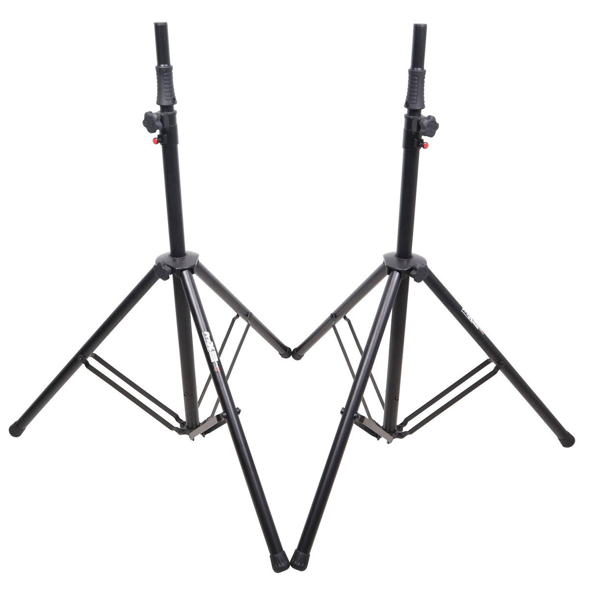ProX Set of 2 Pro Air-Powered tripod Speaker stand in Black w/ Carry Bag.