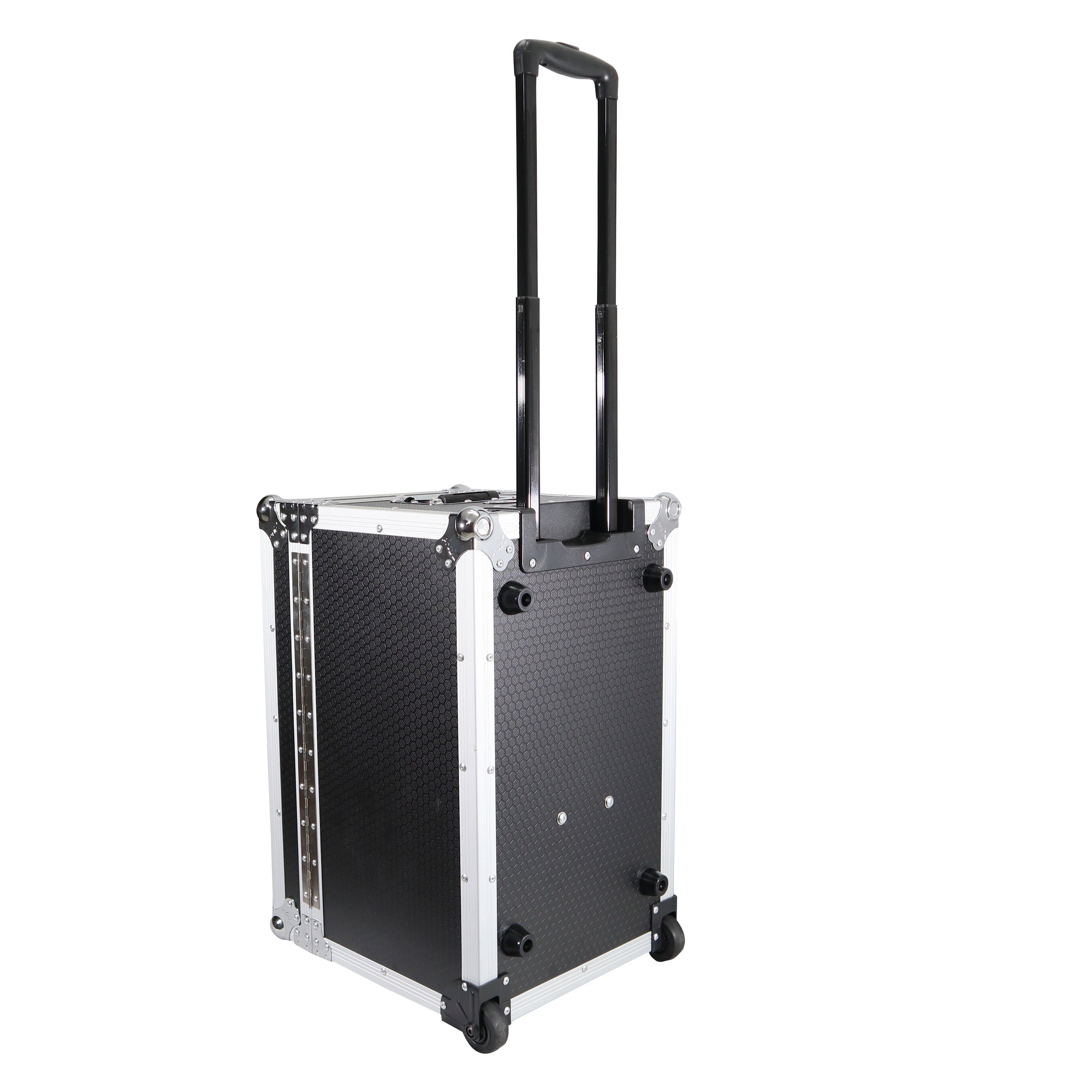 ProX Rolling Utility Case W/ Retractable Handle and Low-Profile Recessed Wheels 17x24.5x15" Exterior For Cabales/100 LP Vinyl Records