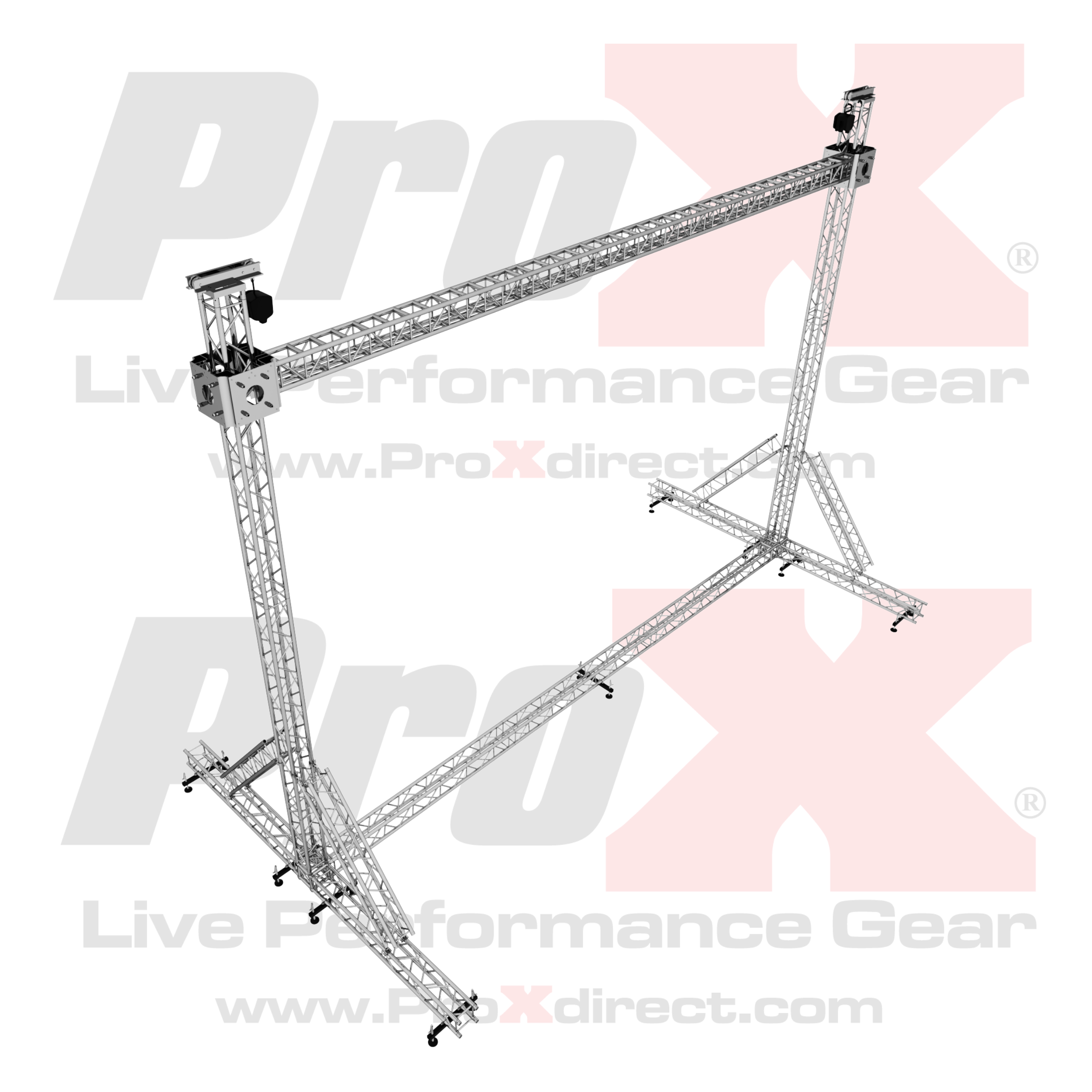 ProX LED Screen Display Panel Video Fly Wall Truss Ground Support System 30'W x 23'H TriGrip
