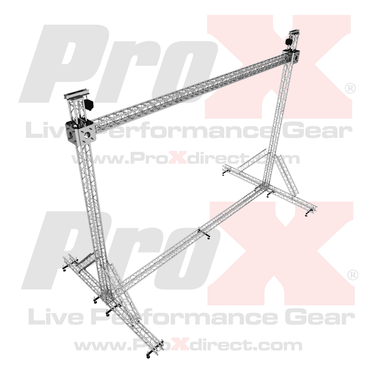 ProX LED Screen Display Panel Video Fly Wall Truss Ground Support System 30'W x 23'H TriGrip.