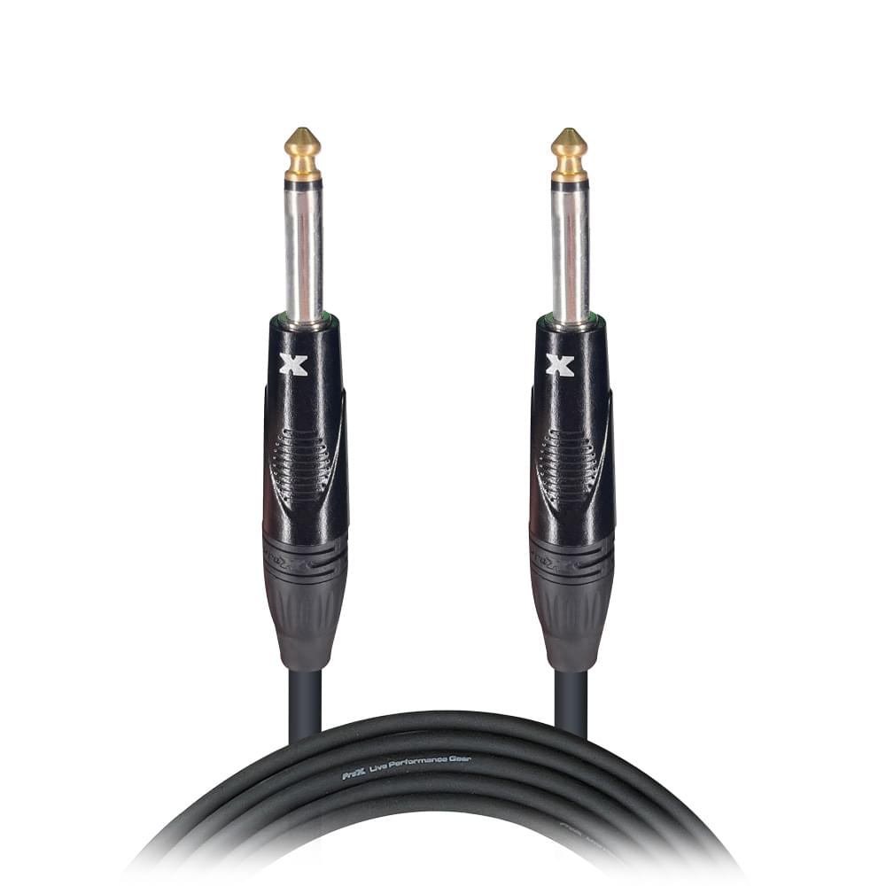 ProX 10' Ft. Unbalanced 1/4" TS-M to 1/4" TS-M High Performance Pro Audio Instrument Guitar Cable.