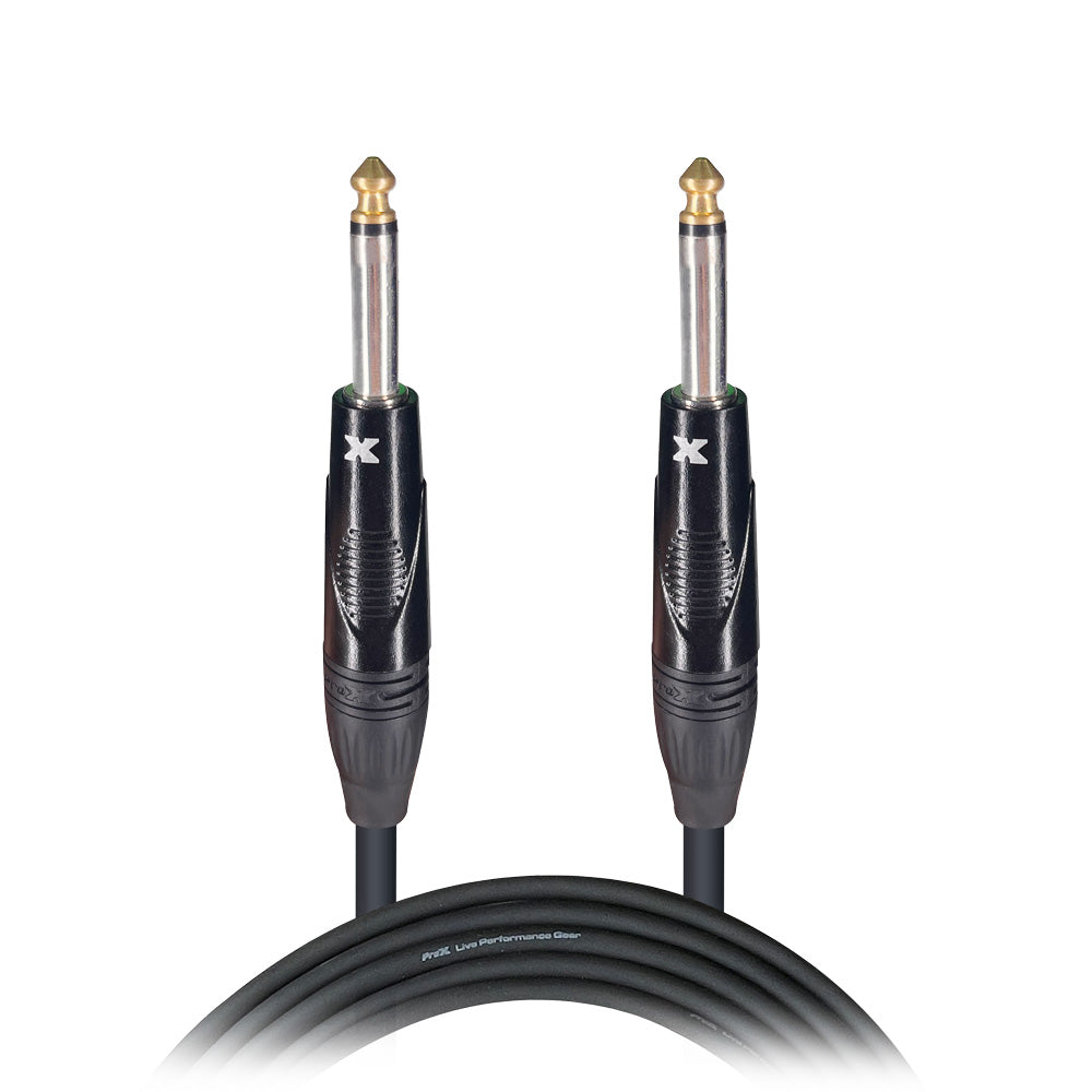 ProX 10' Ft. Unbalanced 1/4" TS-M to 1/4" TS-M High Performance Pro Audio Instrument Guitar Cable