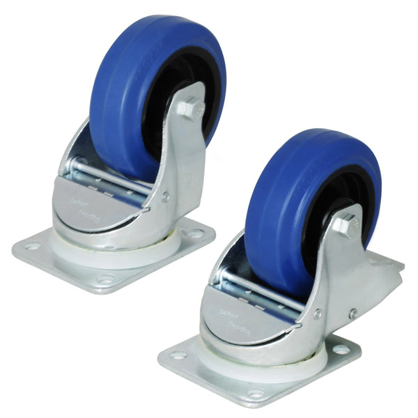 ProX Penn-Elcom Automatic Braked Swivel 4" Caster – Flip Ready™ Hydraulic Case Replacement Blue